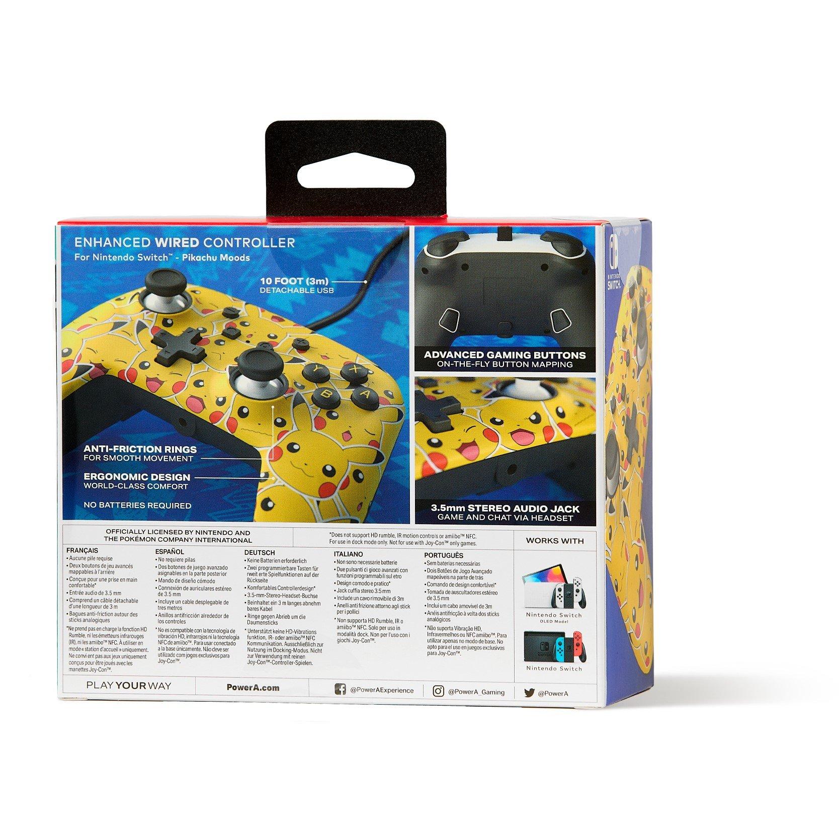 Pikachu-Stimmungen - PowerA - Enhanced Wired Controller for Nintendo Switch - Pikachu Moods - 10