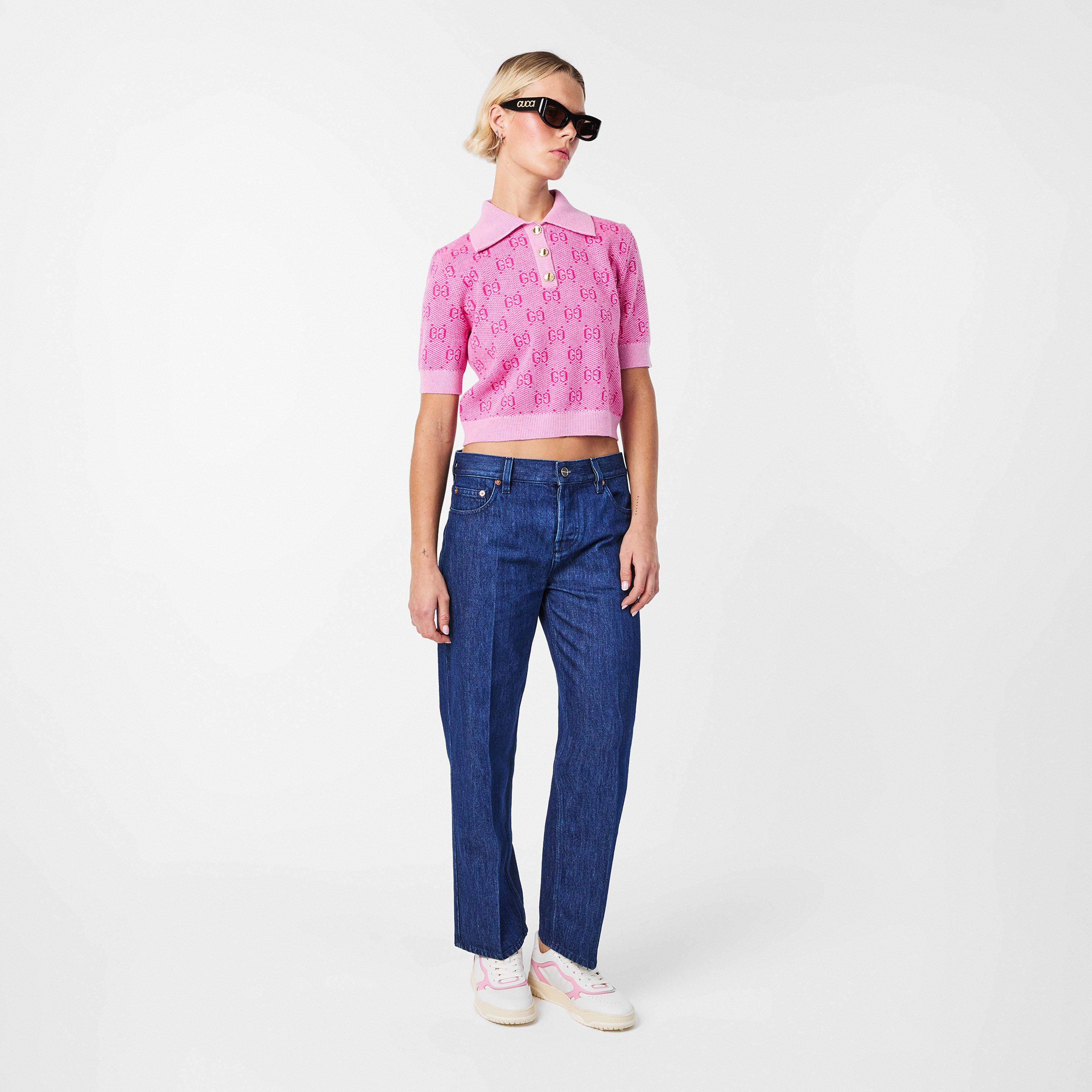 Black/Violet - Gucci - Rectangle Sunglasses - 6