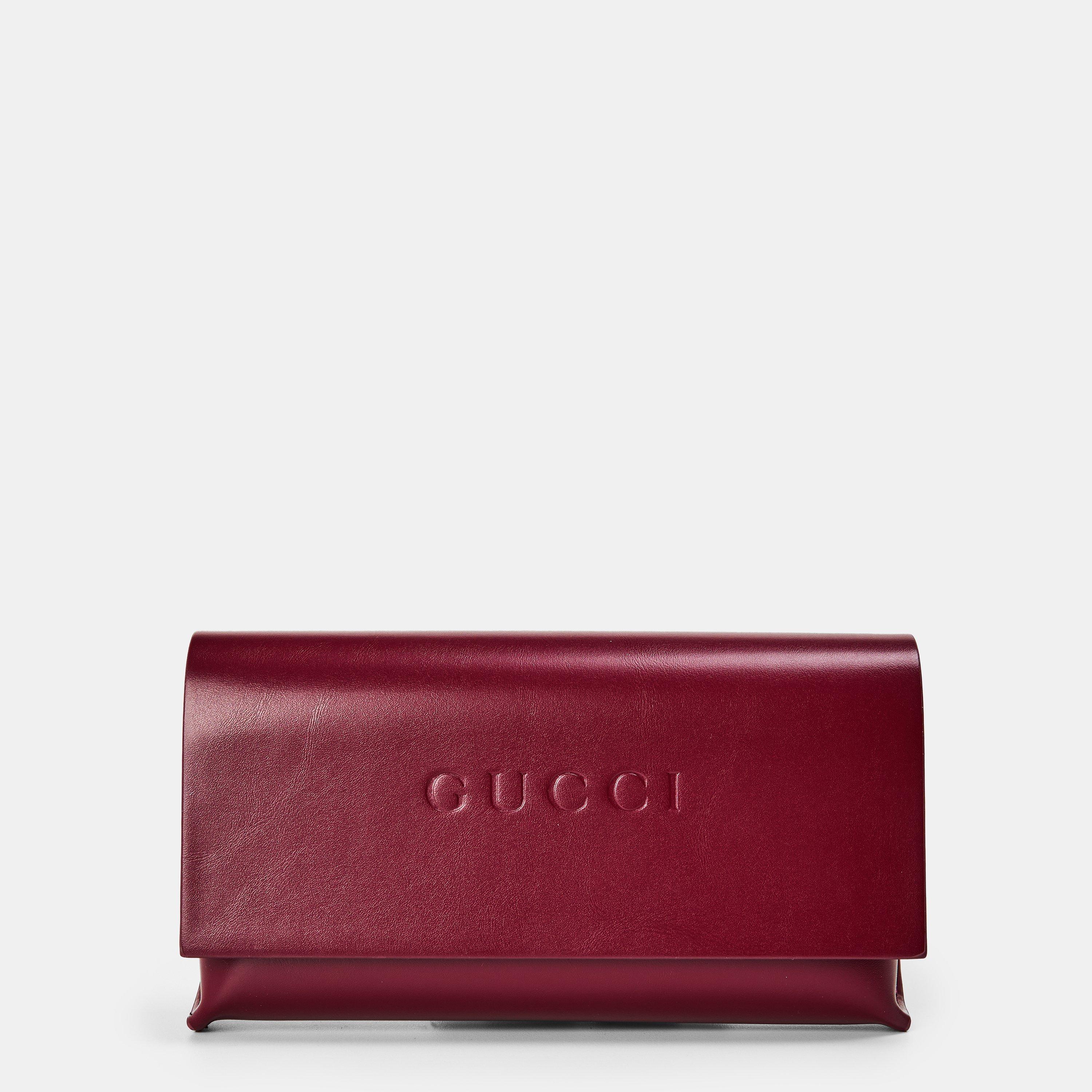 Black/Grey - Gucci - Rectangle Sunglasses - 5