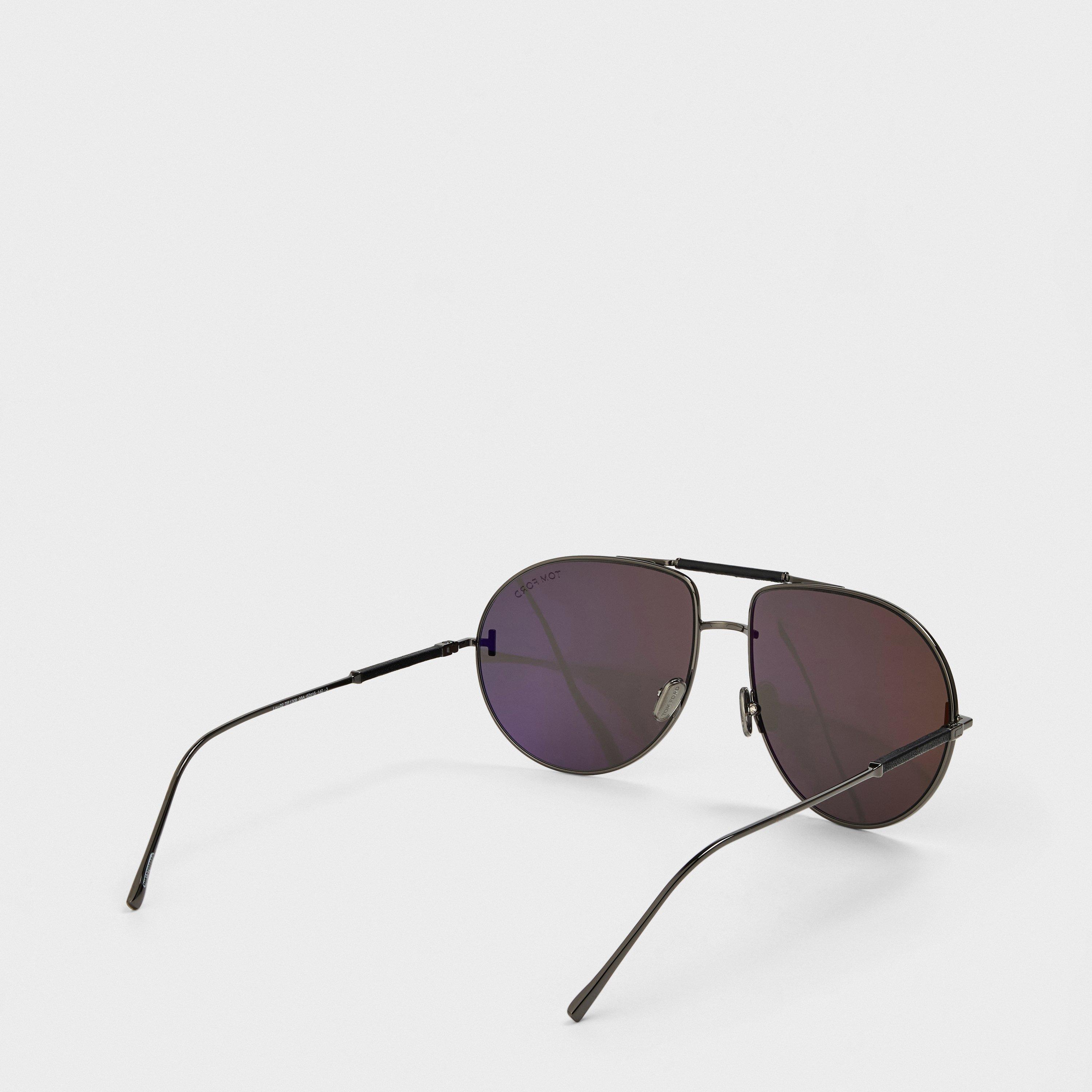 Gunmetal - Tom Ford - Men's TFS Lou Sunglasses - 2