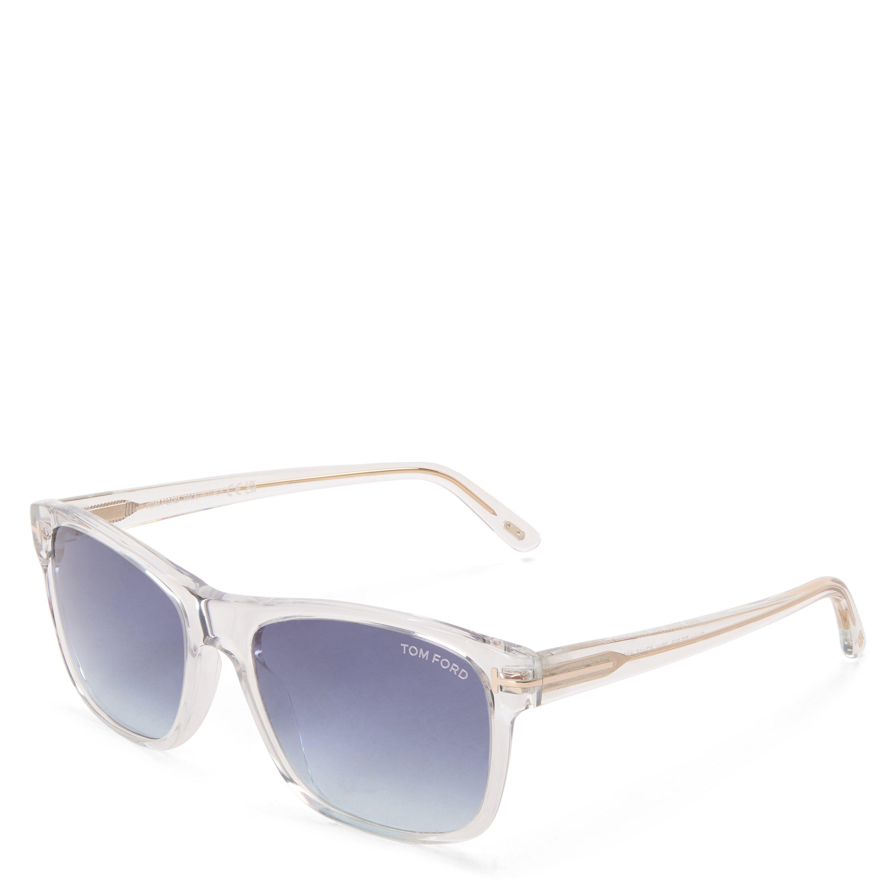 Tom Ford Men's Giulio Wayfarer Sunglasses - Crystal