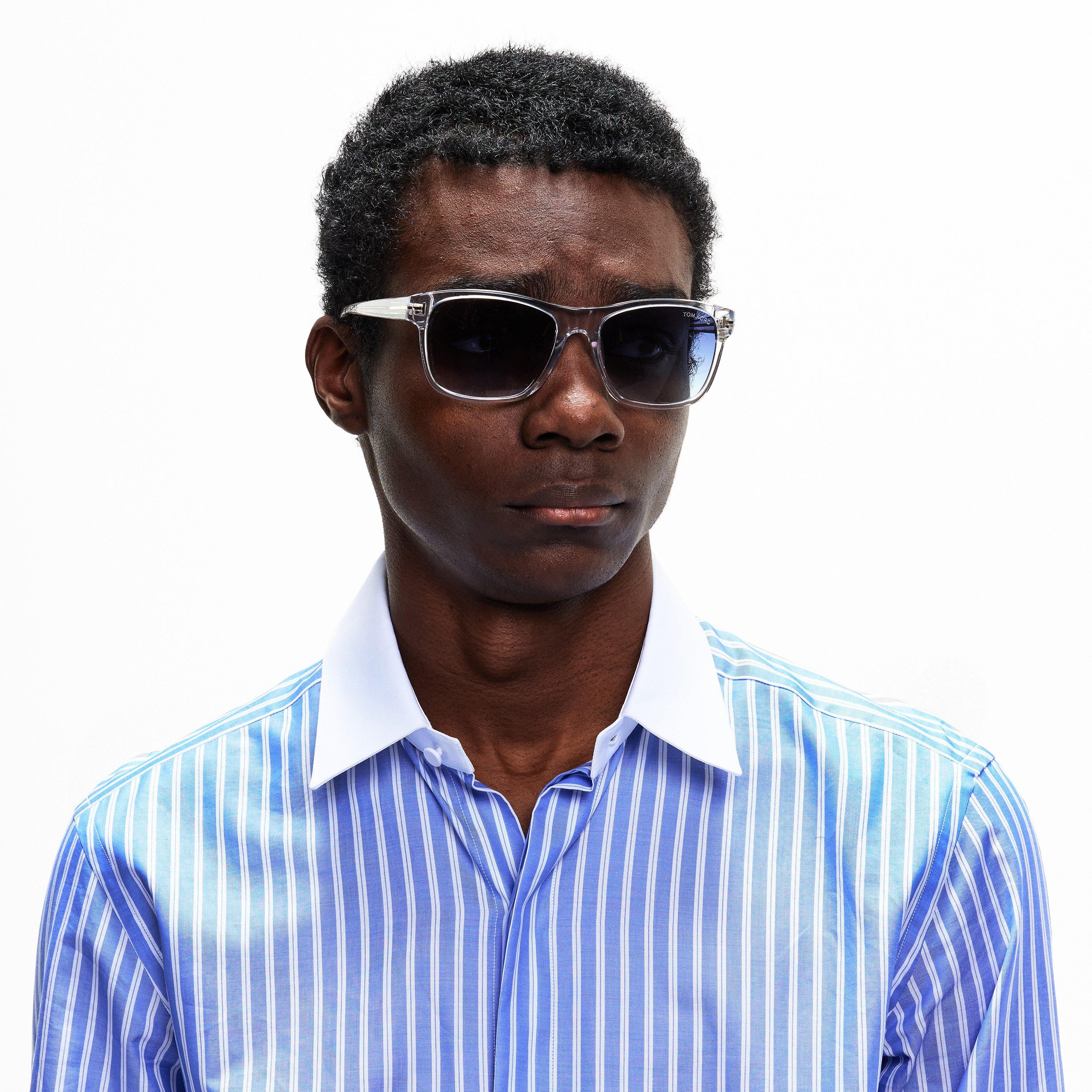 Crystal - Tom Ford - Men's Giulio Wayfarer Sunglasses - 3