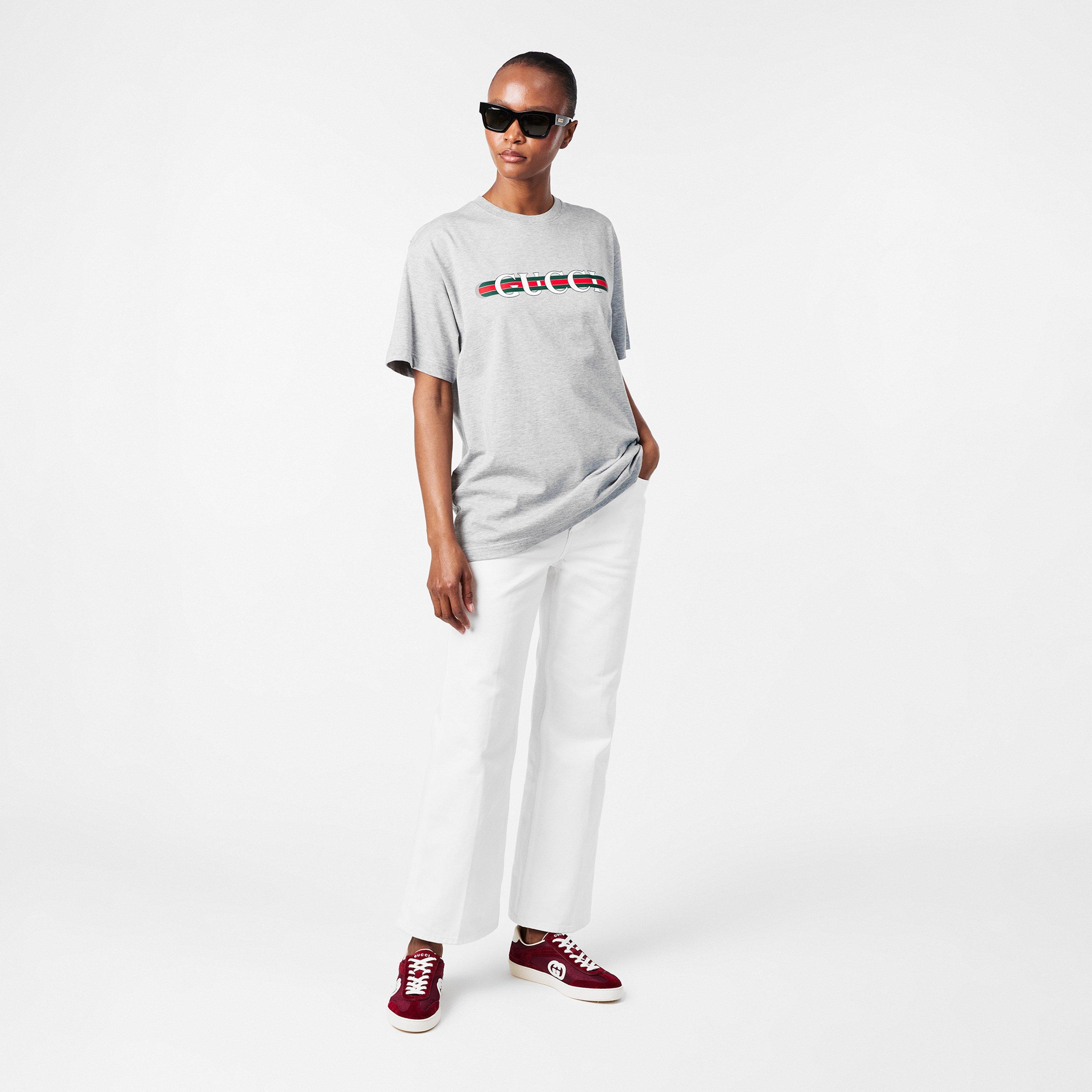 Black/Grey - Gucci - Square Sunglasses - 6