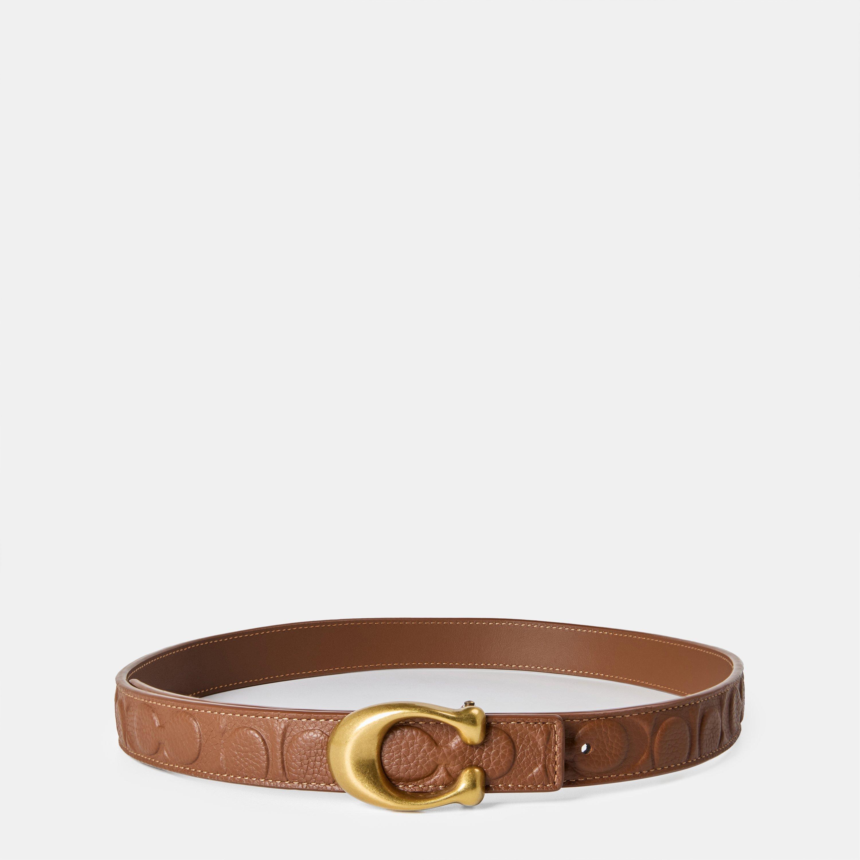 Saddle - Coach - Women's Sclptd C Leather Belt - 1