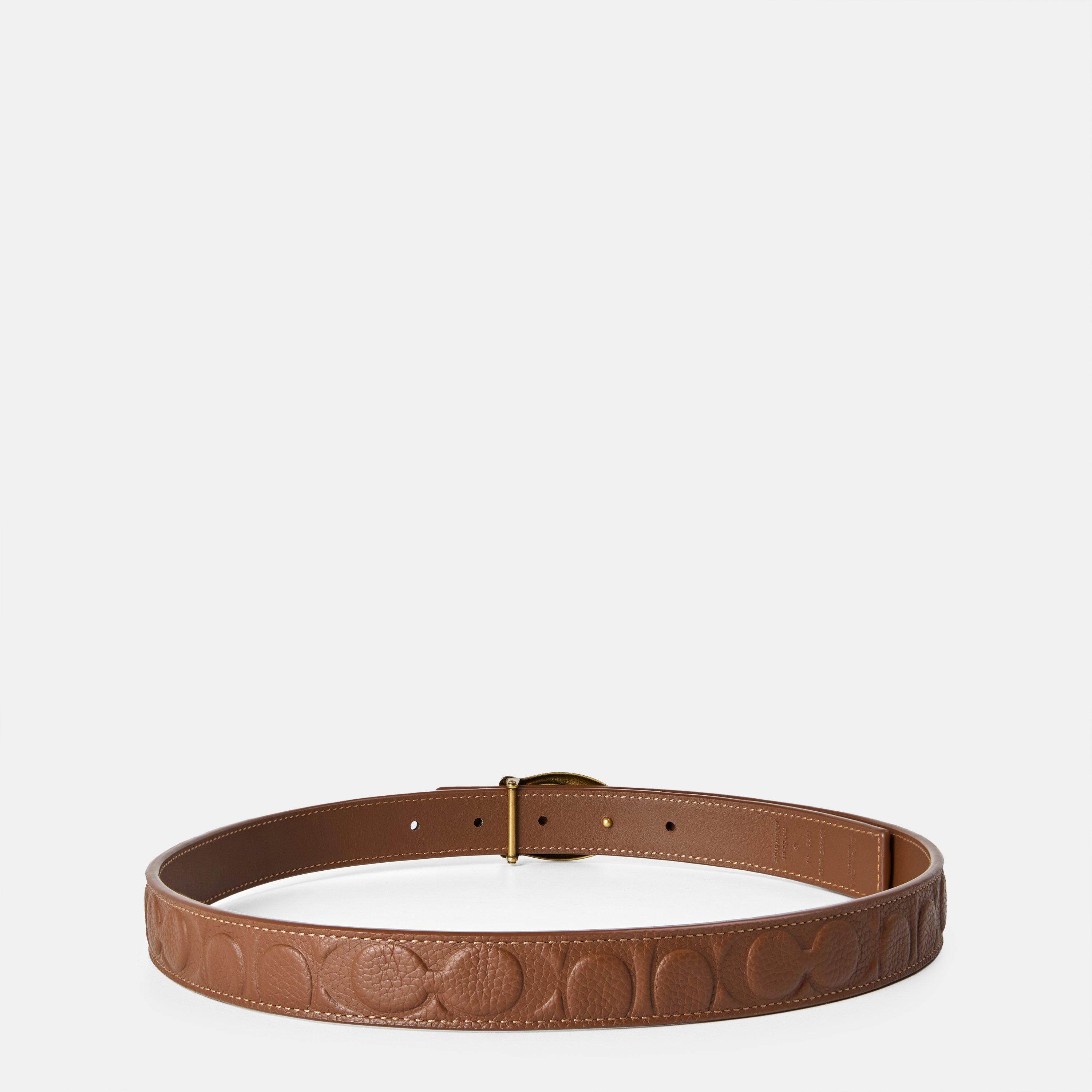 Saddle - Coach - Women's Sclptd C Leather Belt - 2