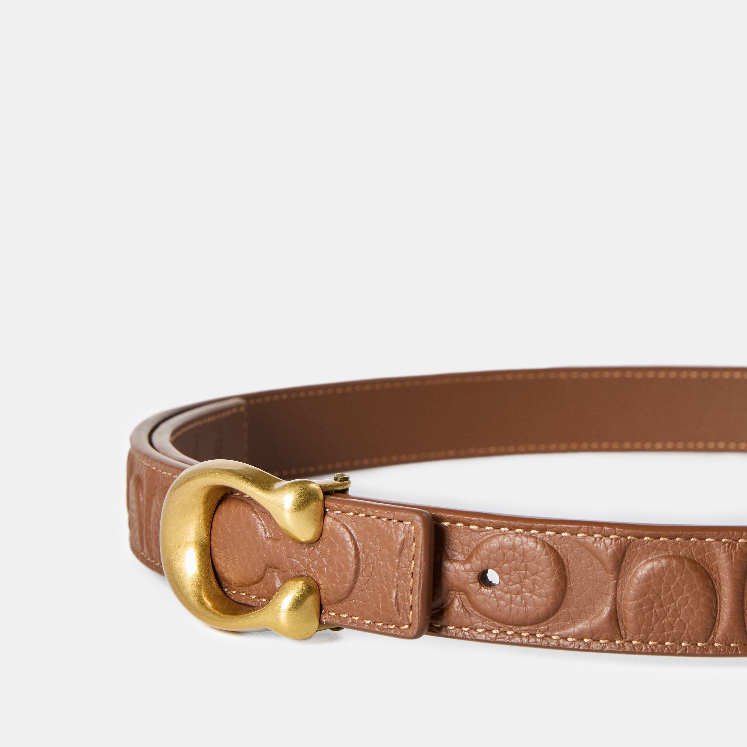 Saddle - Coach - Women's Sclptd C Leather Belt - 3