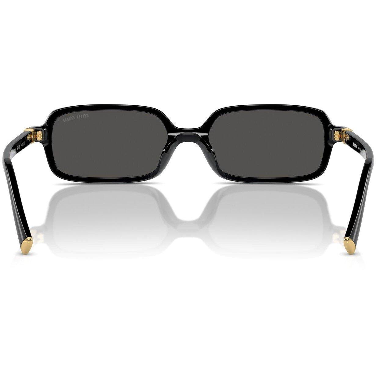 Black - Miu Miu - Rectangle Sunglasses - 3