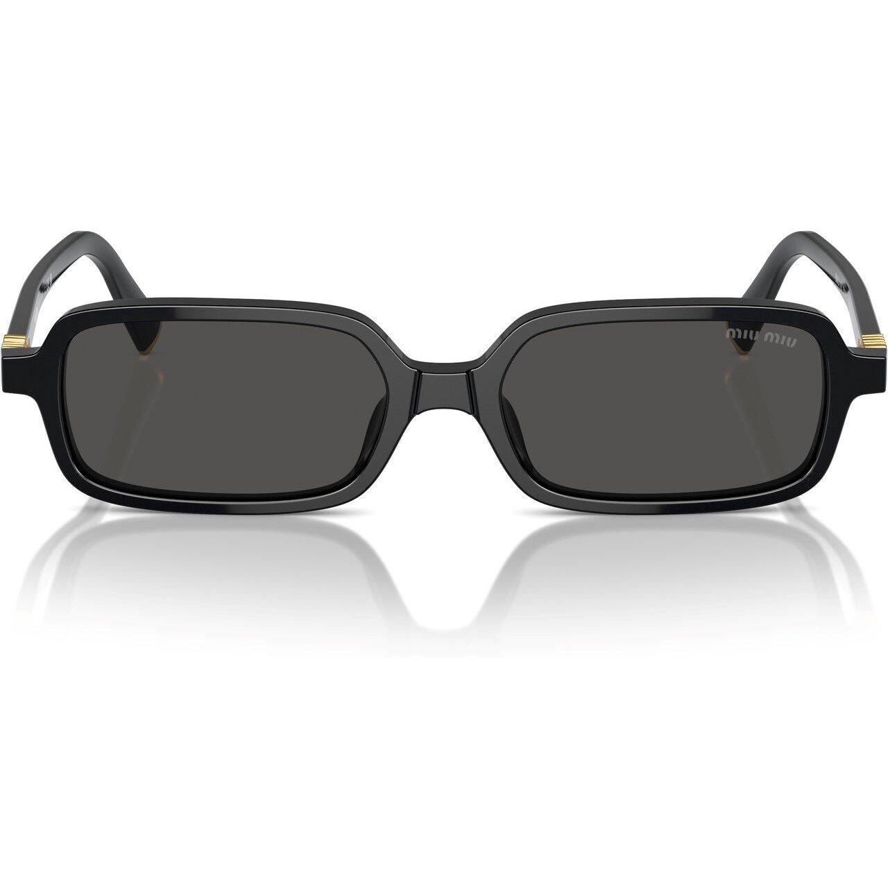 Black - Miu Miu - Rectangle Sunglasses - 5