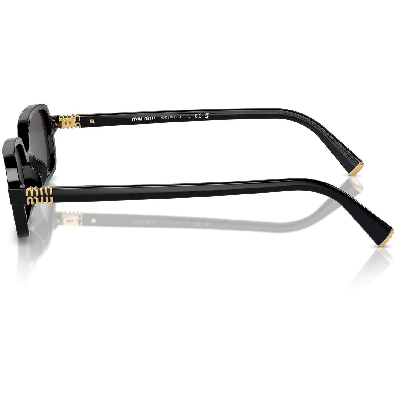 Black - Miu Miu - Rectangle Sunglasses - 6