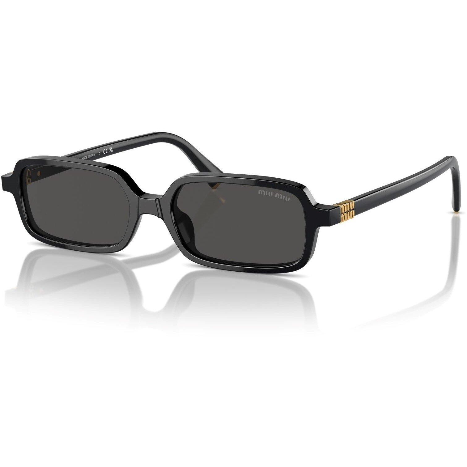 Black - Miu Miu - Rectangle Sunglasses - 7