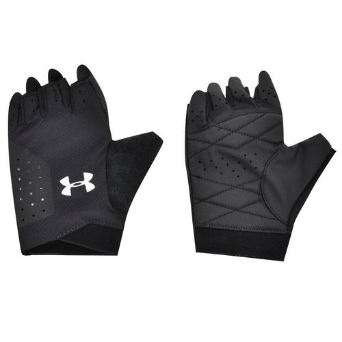 Black/Silver - Under Armour - Womens Light Training Gloves - 1