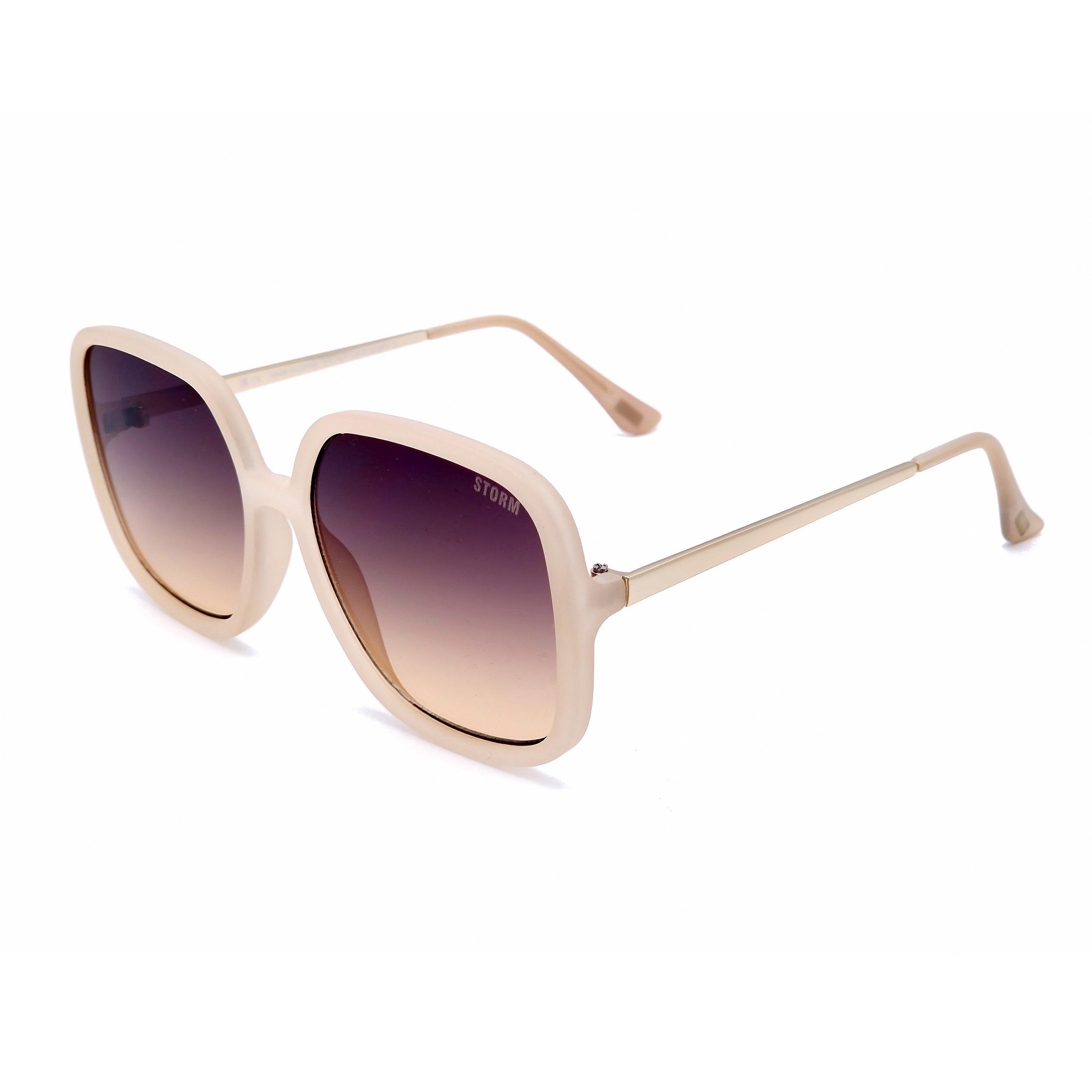 Beige - Storm - Women's Square Sunglasses - 1