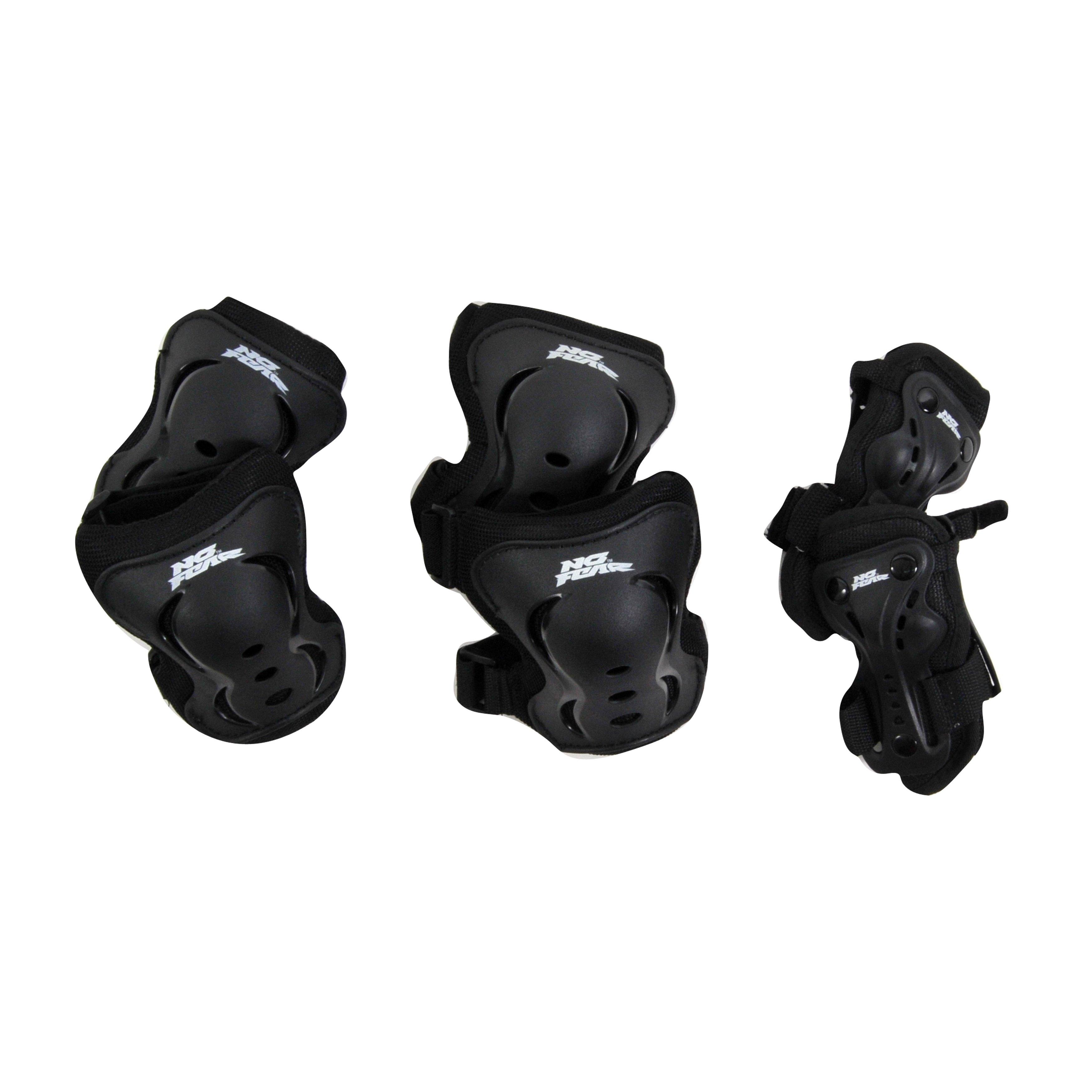 Black - No Fear - Skate Pads Junior 3 Pack - 2
