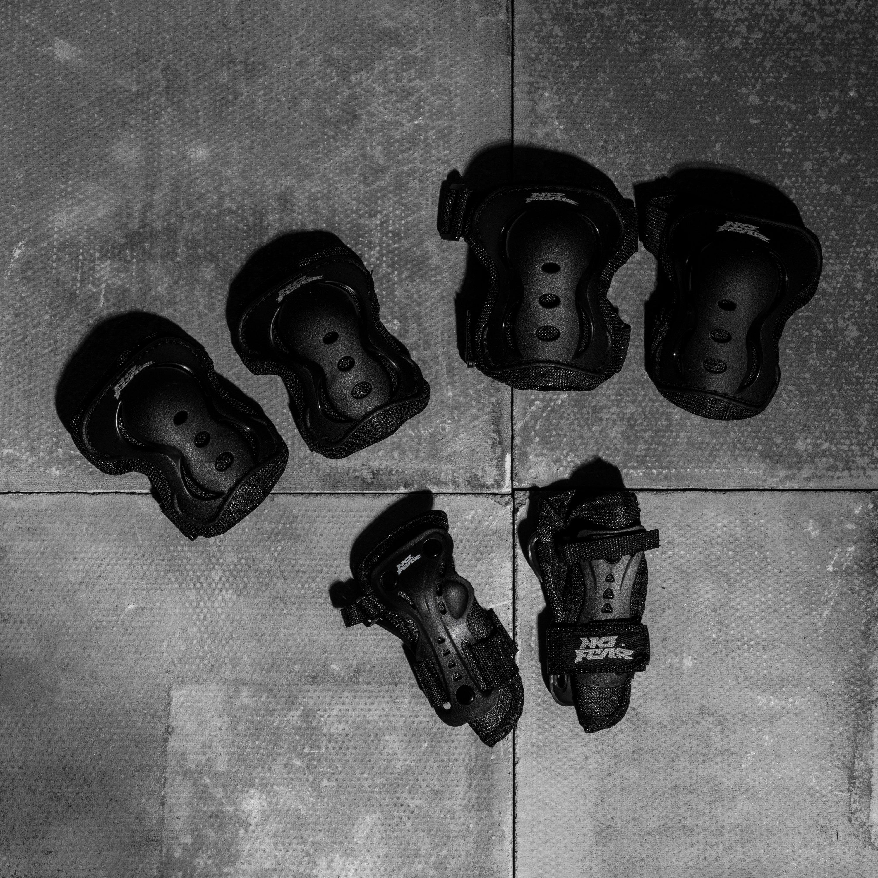 Black - No Fear - Skate Pads Junior 3 Pack - 3