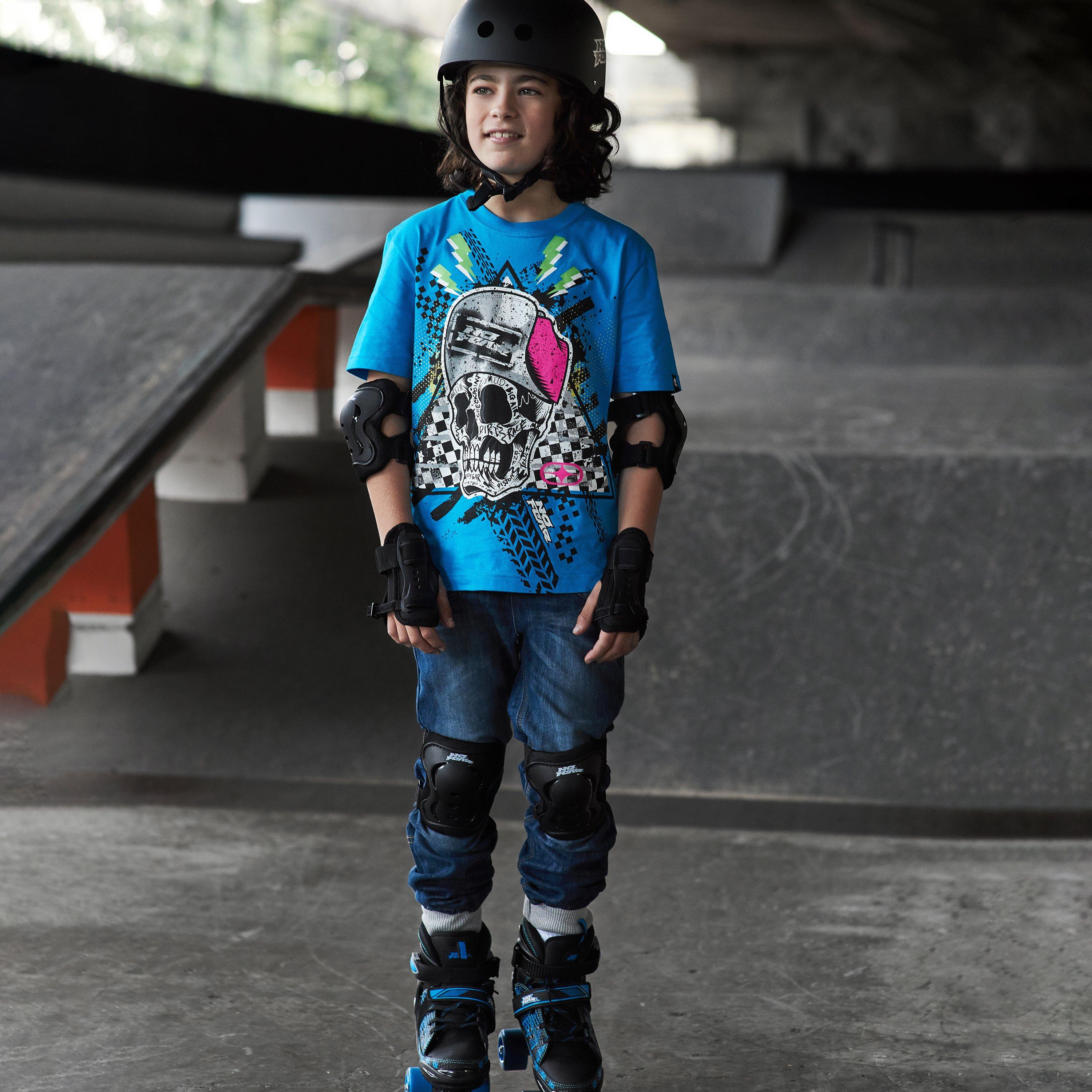 Black - No Fear - Skate Pads Junior 3 Pack - 4