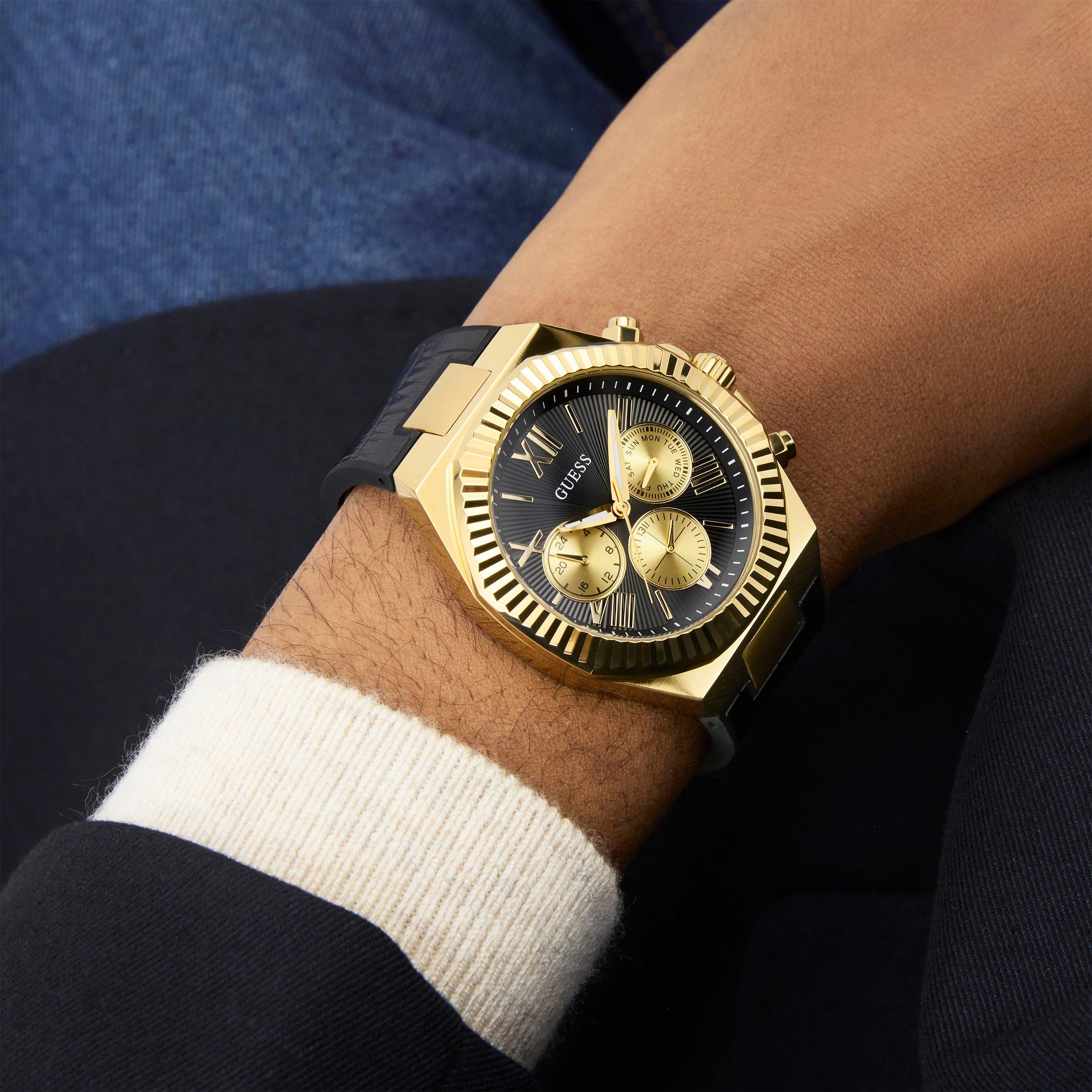 Black/Metallic - Guess - Men's Analogue Quartz Watch - 2