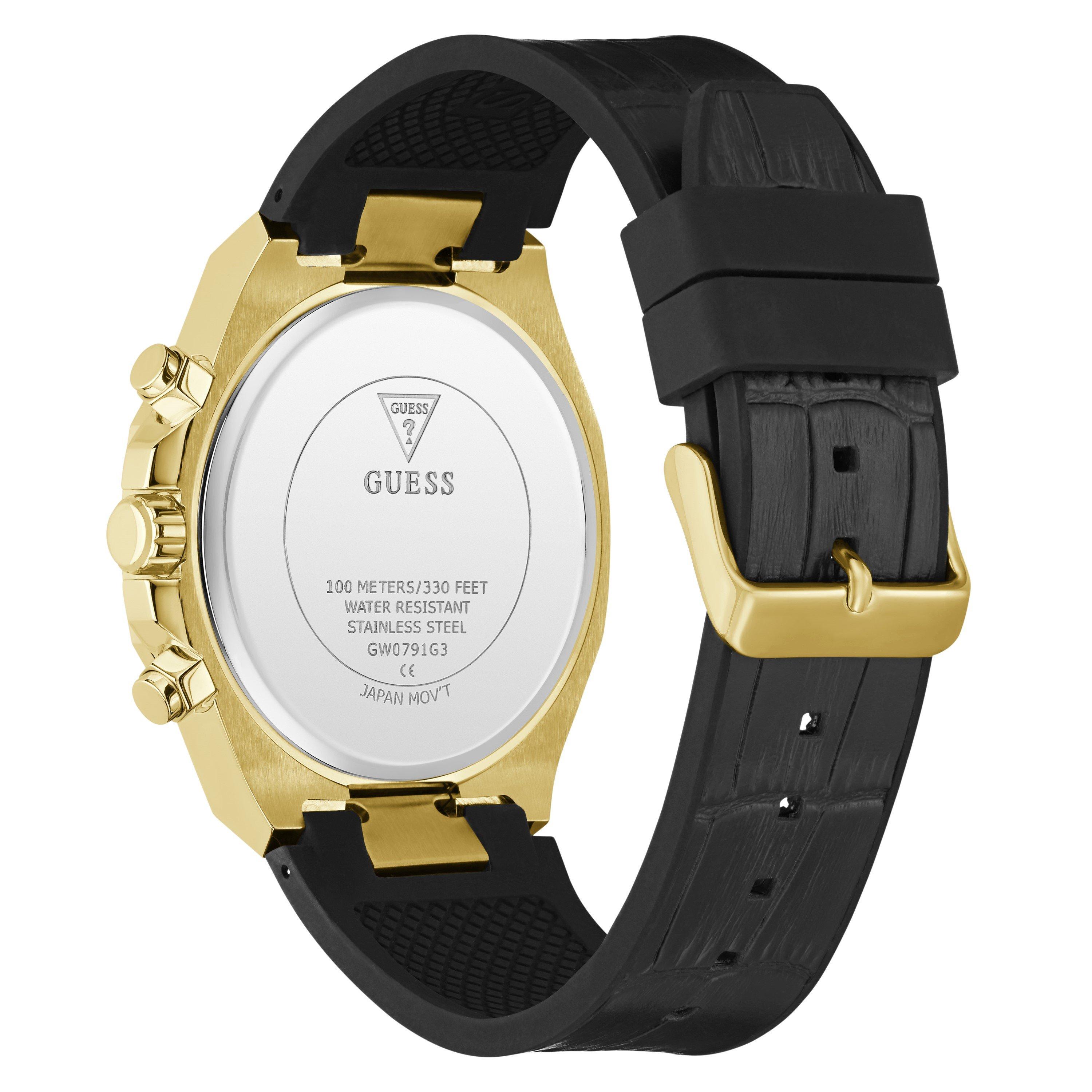 Black/Metallic - Guess - Men's Analogue Quartz Watch - 5