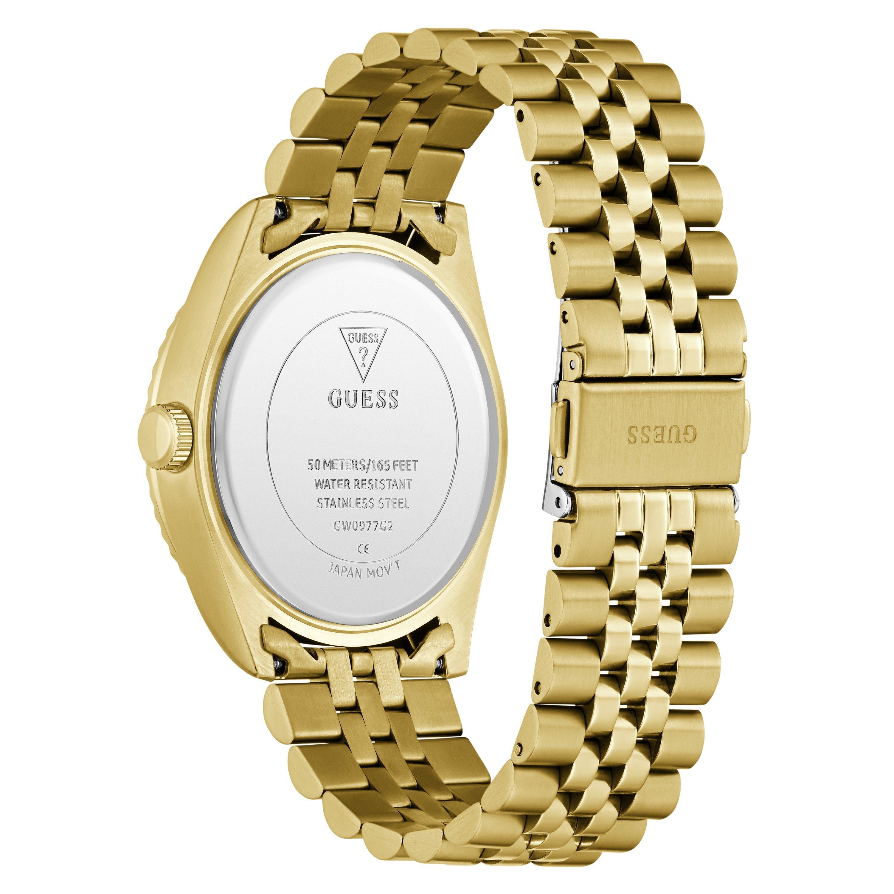 Gold/Metallic - Guess - Men's Jaden Analogue Quartz Watch - 5