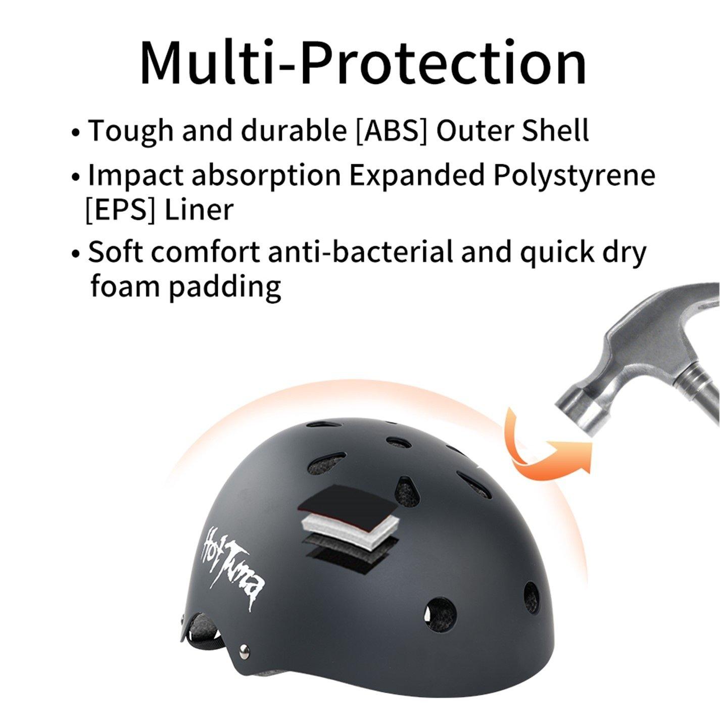 Black - Hot Tuna - Skate Helmet - 7