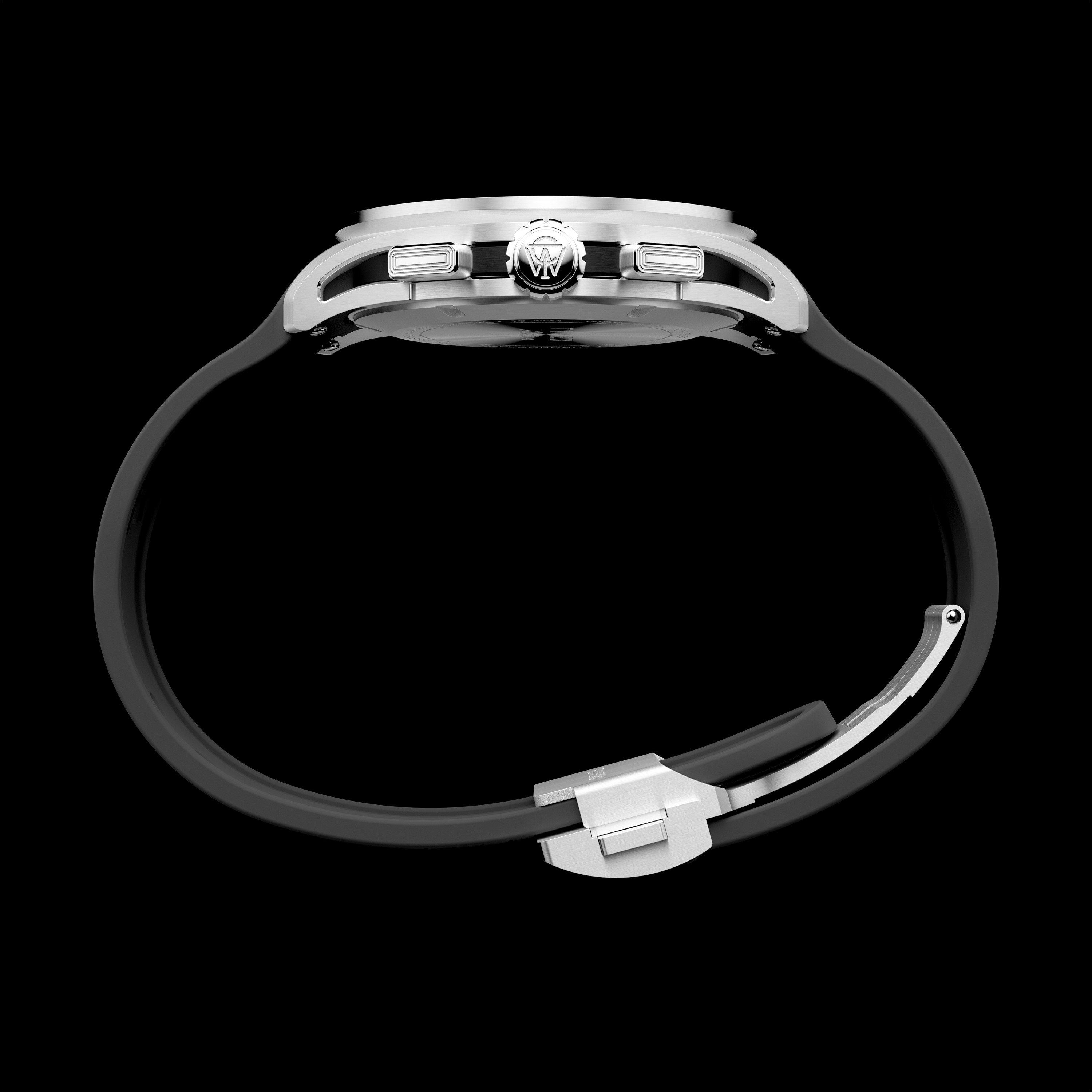 Silver/Black - Timex Atelier - Chronograph M1q Watch - 4