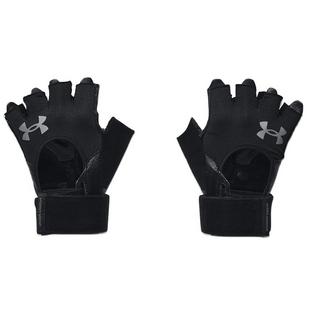 Blk/Pt Gray - Under Armour - Weightlifting Mens Training Gloves - 1