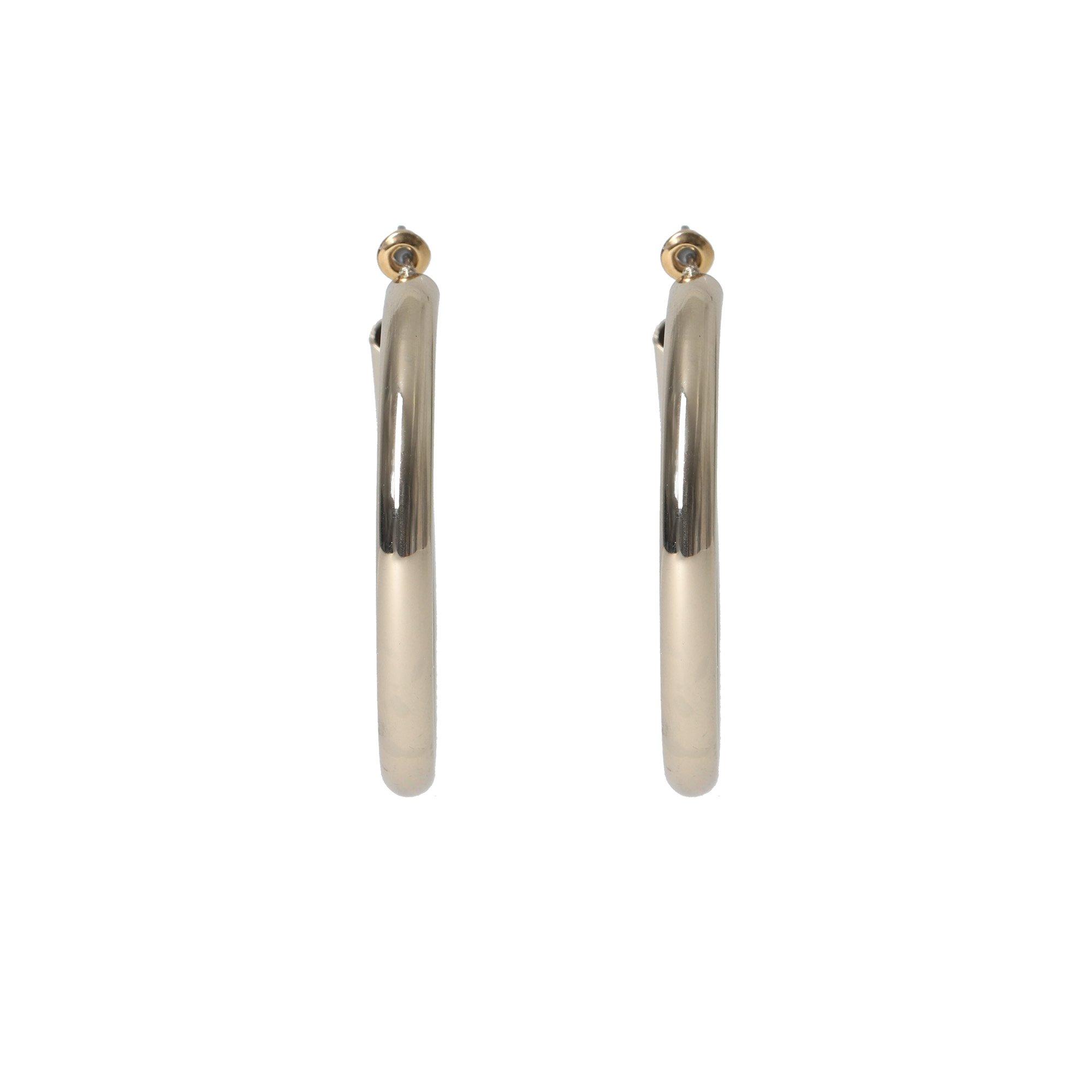 Gold - Miso - Tube Metal Hoops - 2