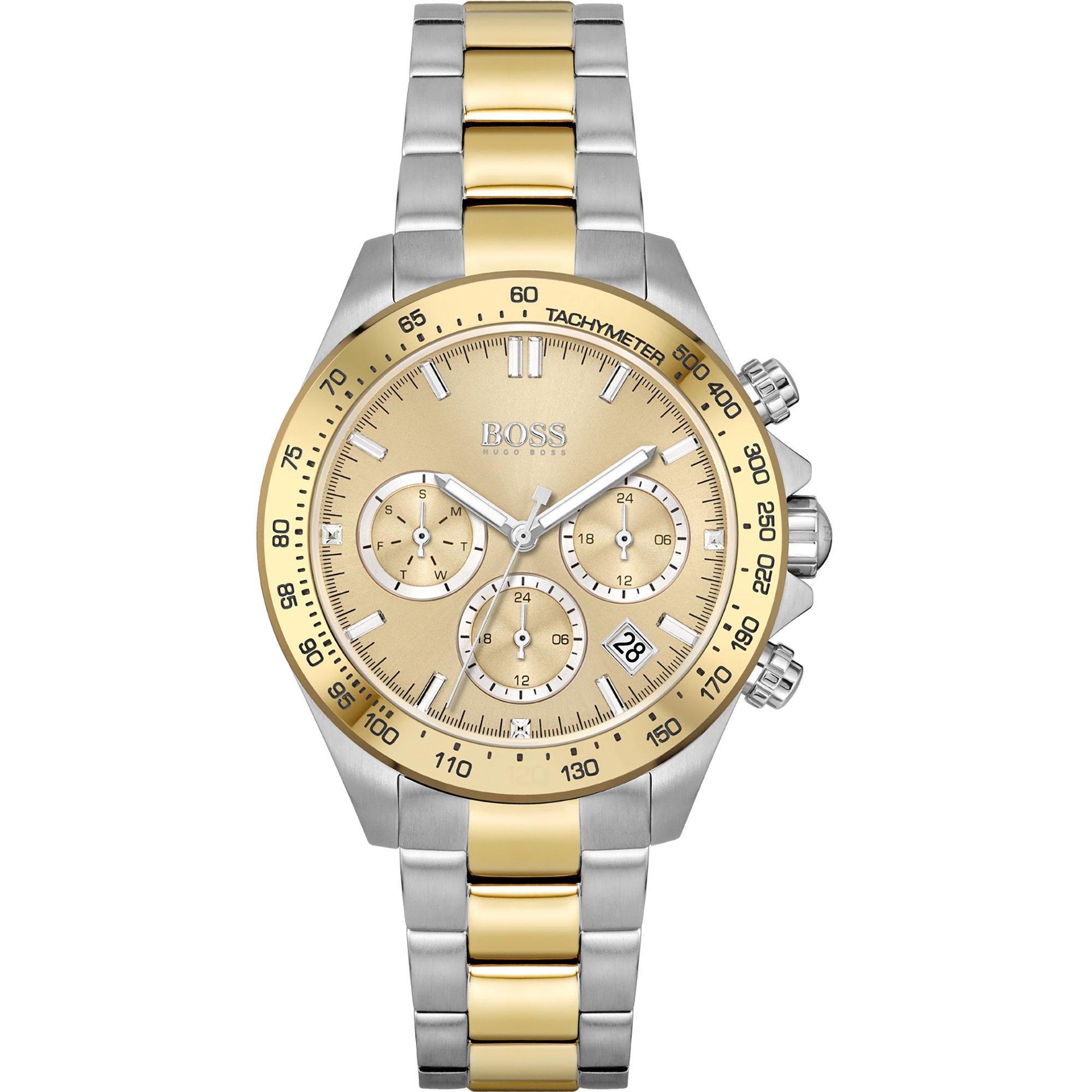 Silver/Gold - Boss - Women's Novia Boyfriend-style Watch - 1