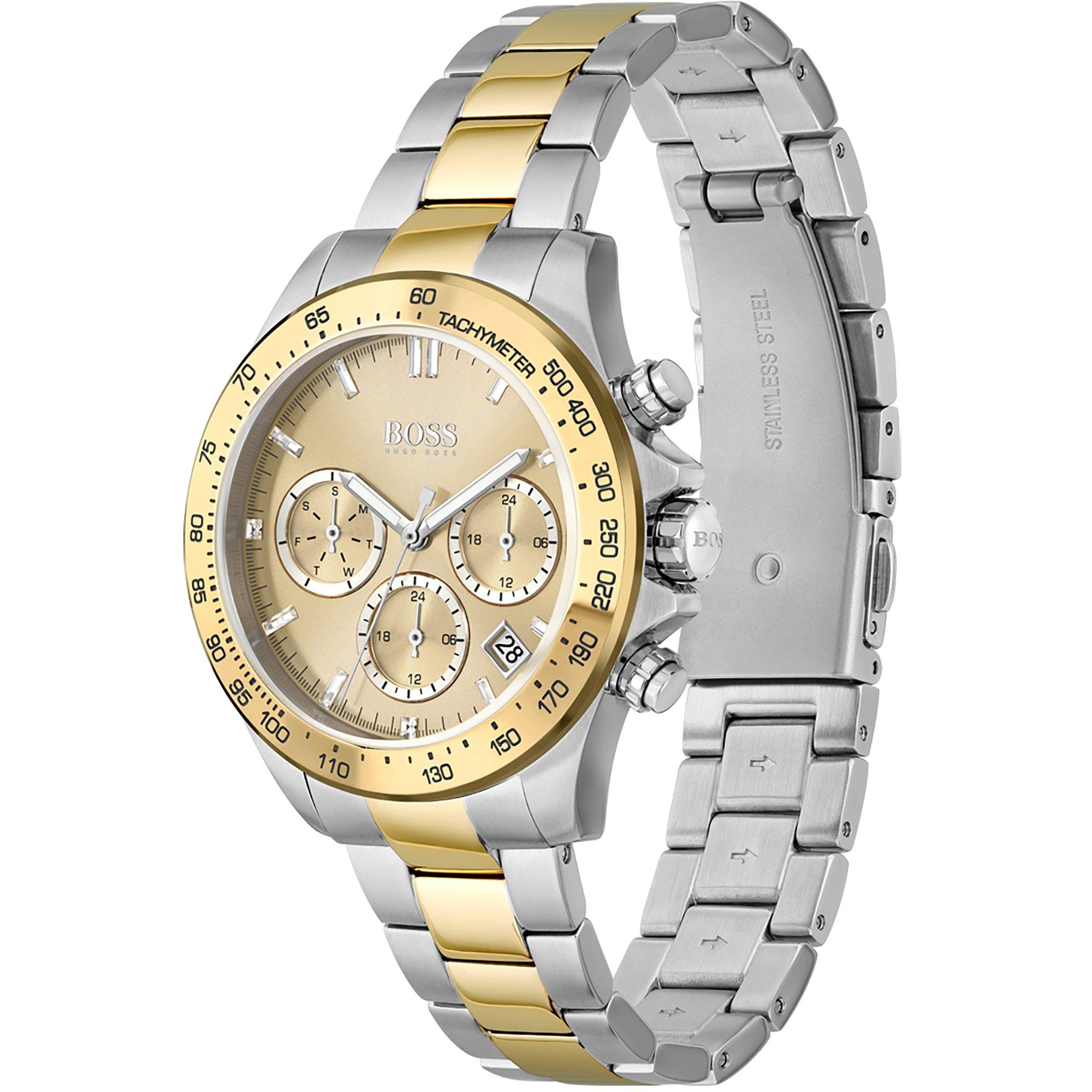 Silver/Gold - Boss - Women's Novia Boyfriend-style Watch - 2