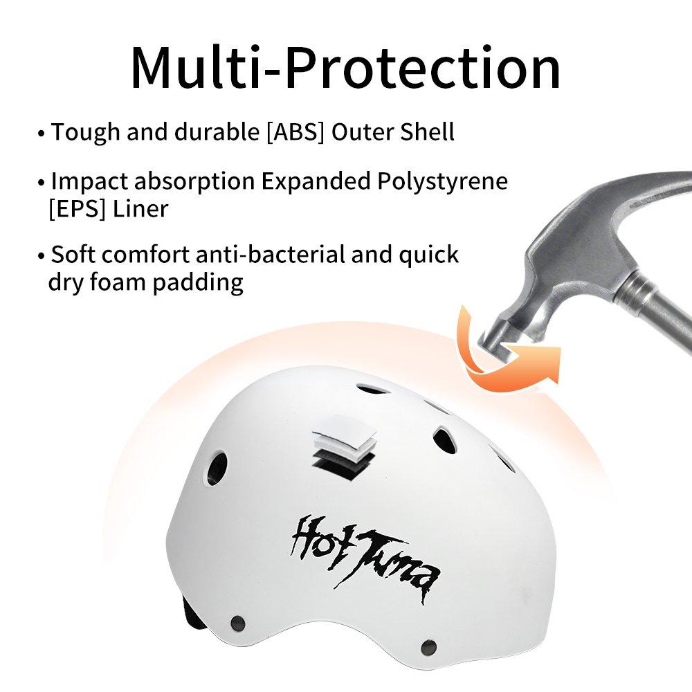 White - Hot Tuna - Hot Tuna BMX Helmet Jr 63 - 9