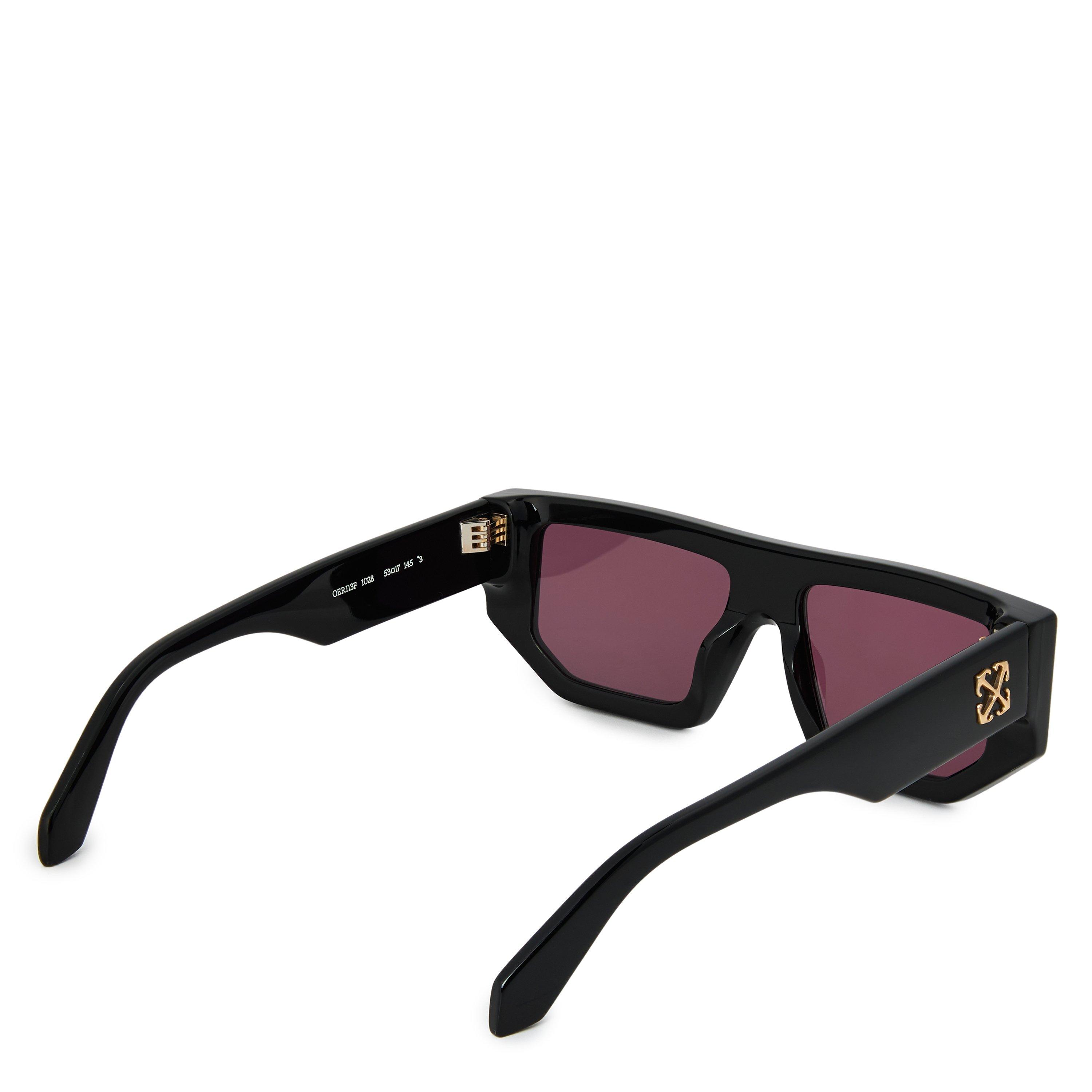 Black Burgundy - Off White - OERI13 Vancouver Round Sunglasses - 2