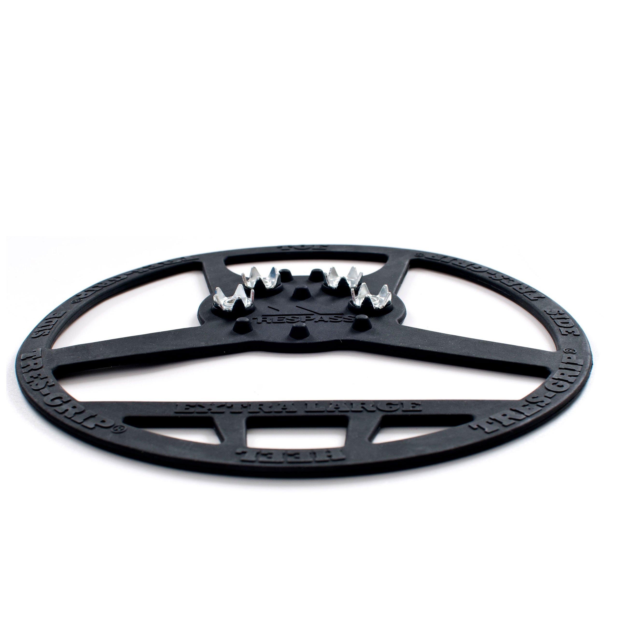 Black - Trespass - Adults Ice OverShoes Snow Grips - 7