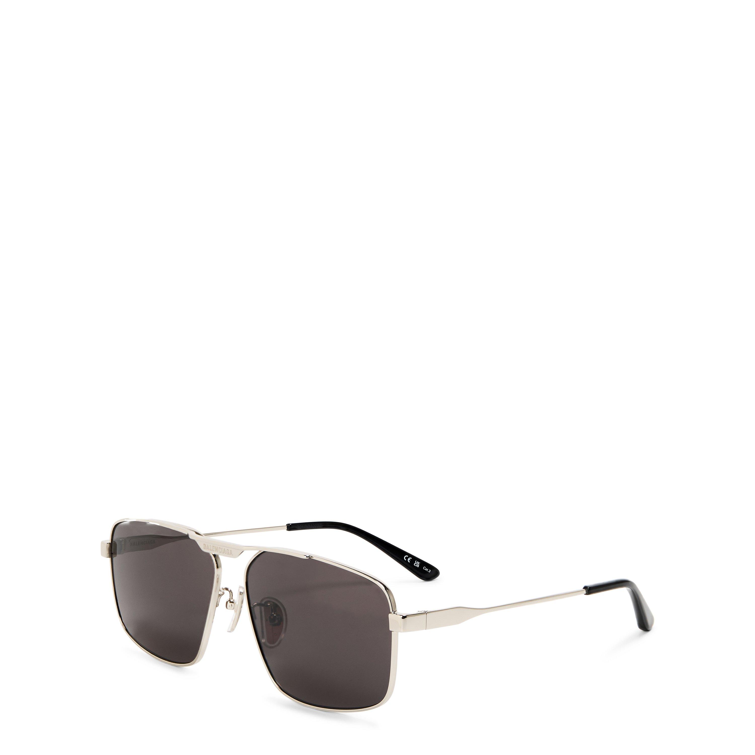 Balenciaga Men's Aviator Sunglasses - Silver