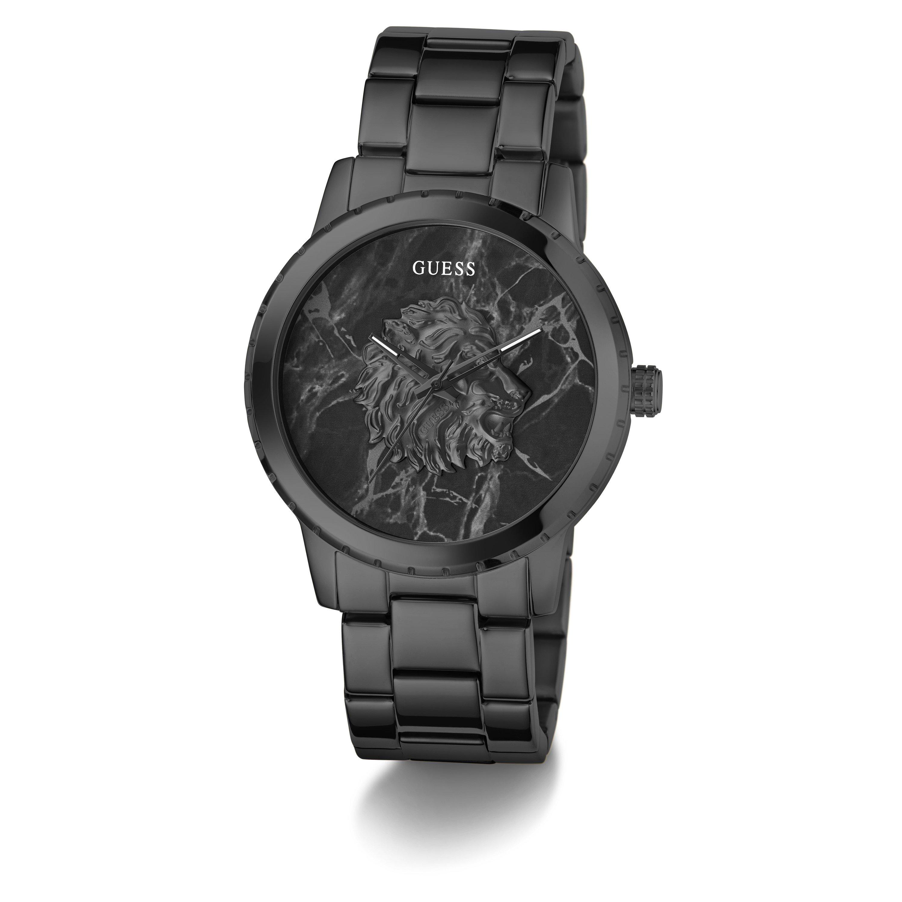 Black/Black - Guess - Men's Monarch Analogue Quartz Watch - 6