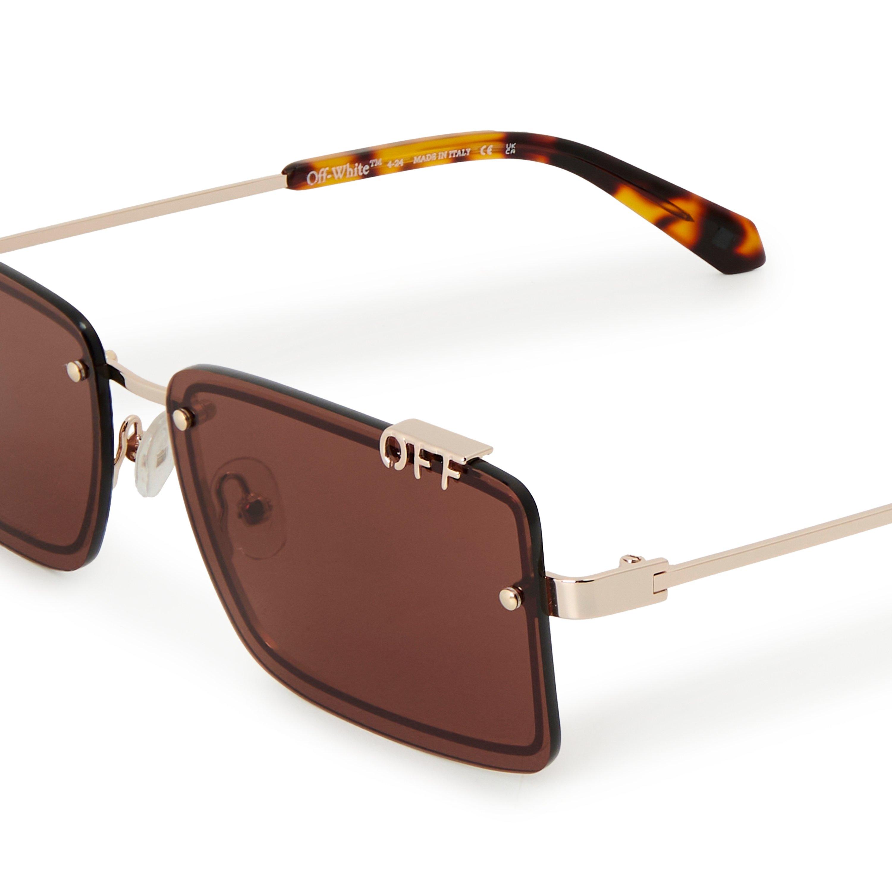 Gold - Brown - Off White - Off Tampa Sunglasses 99 - 3