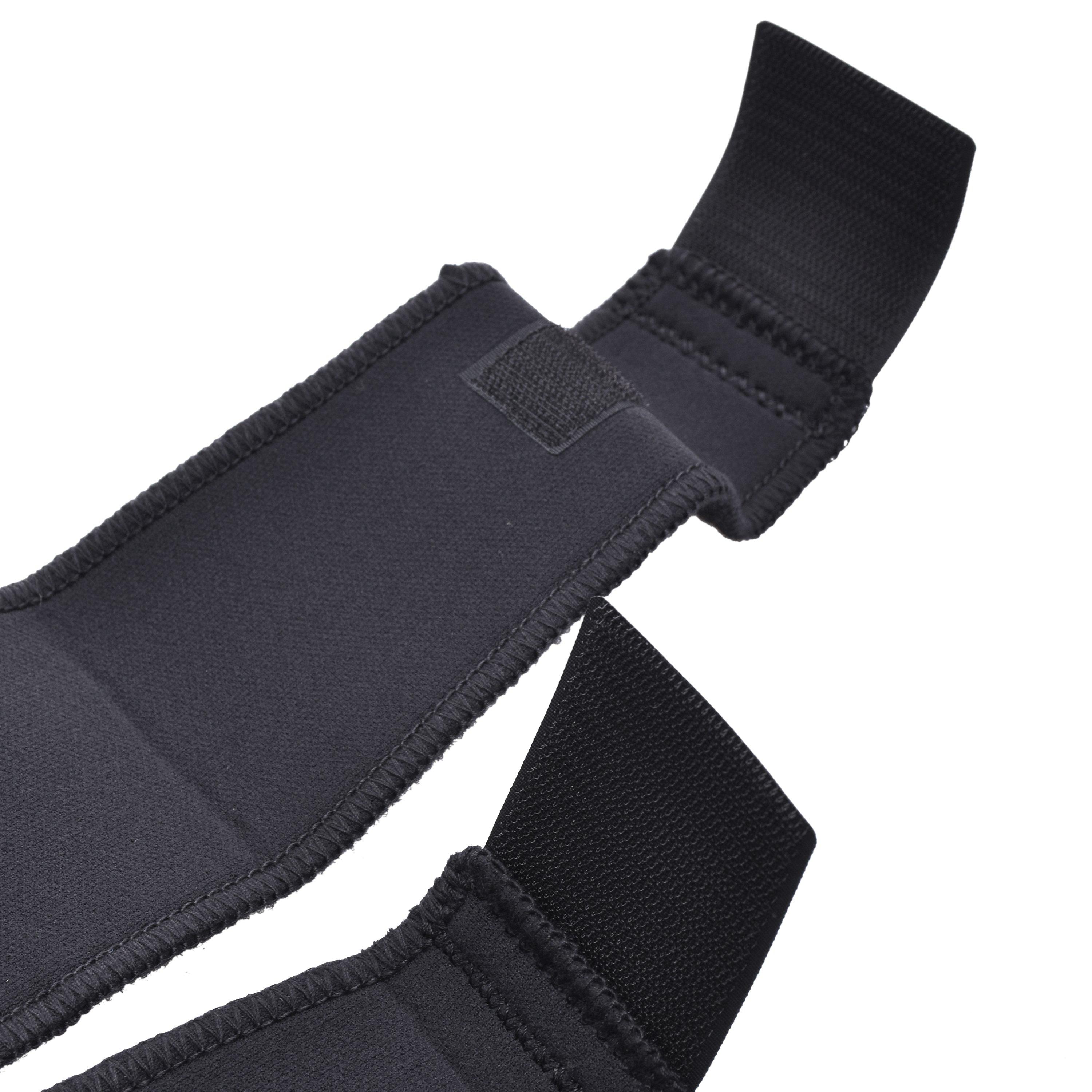 Black - LP Support - LP 758 Open Patella Knee Support - 2