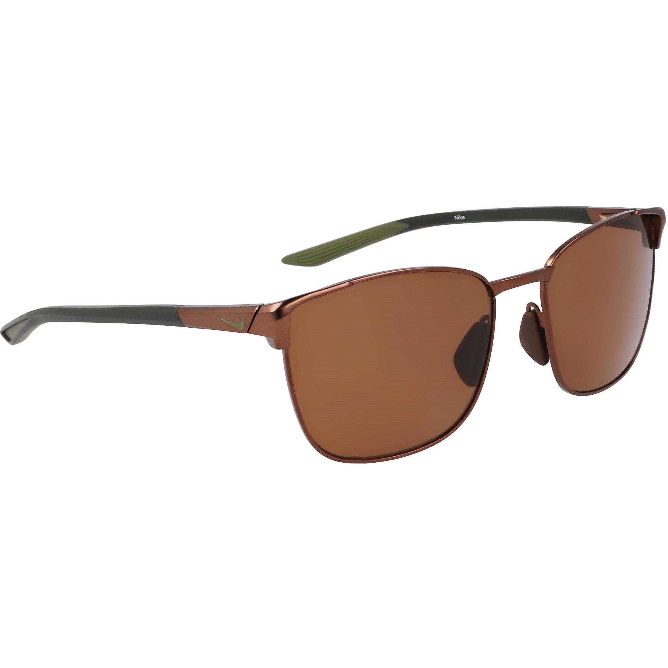 Nike  Metal Fusion Square Sunglasses - Stn Walnut/Brwn
