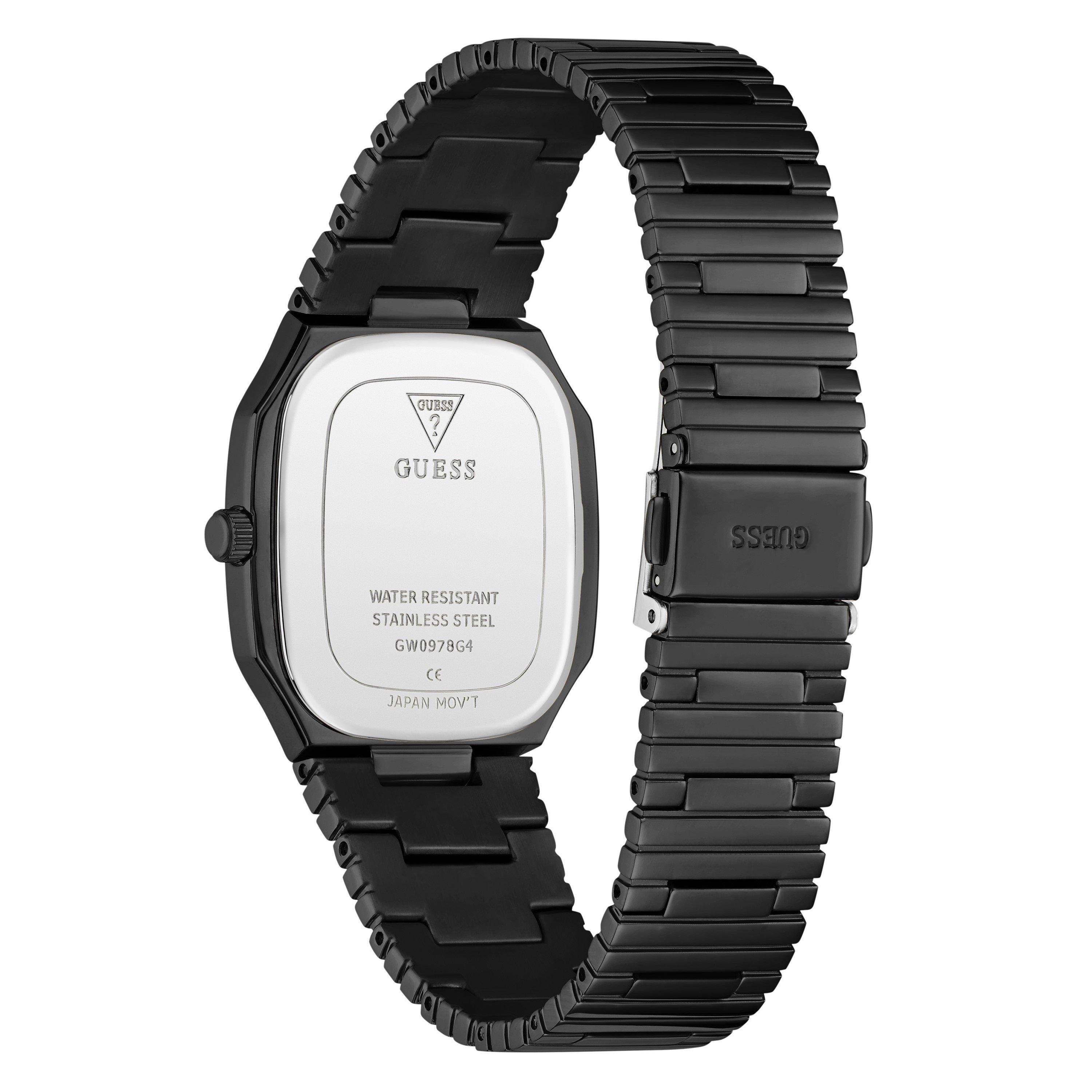 Black/Black - Guess - Men's Oliver Analogue Quartz Watch - 5