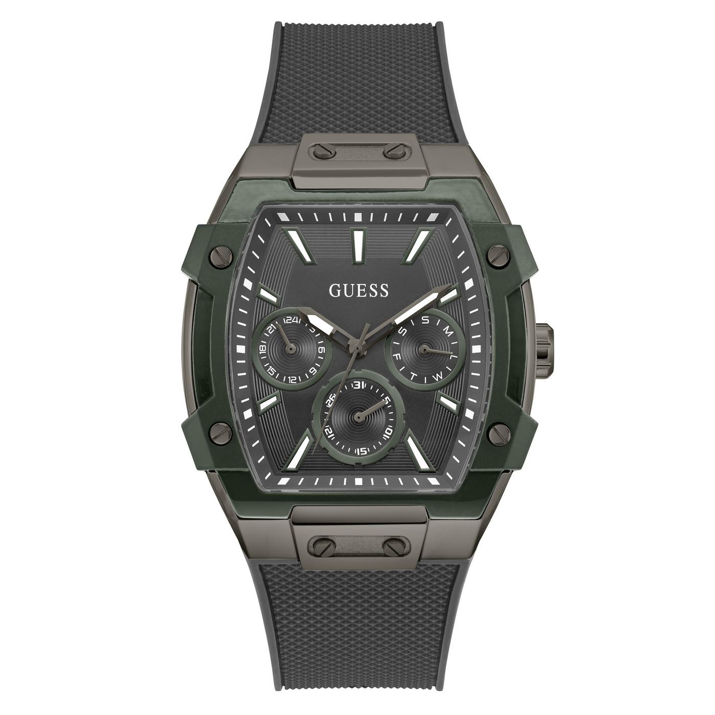 GUESS Dynasty Orologio Uomo, Quarzo, Cassa 44mm, Cinturino In Acciaio Inox Placcato Oro, Impermeabile 50m - GW0516G2