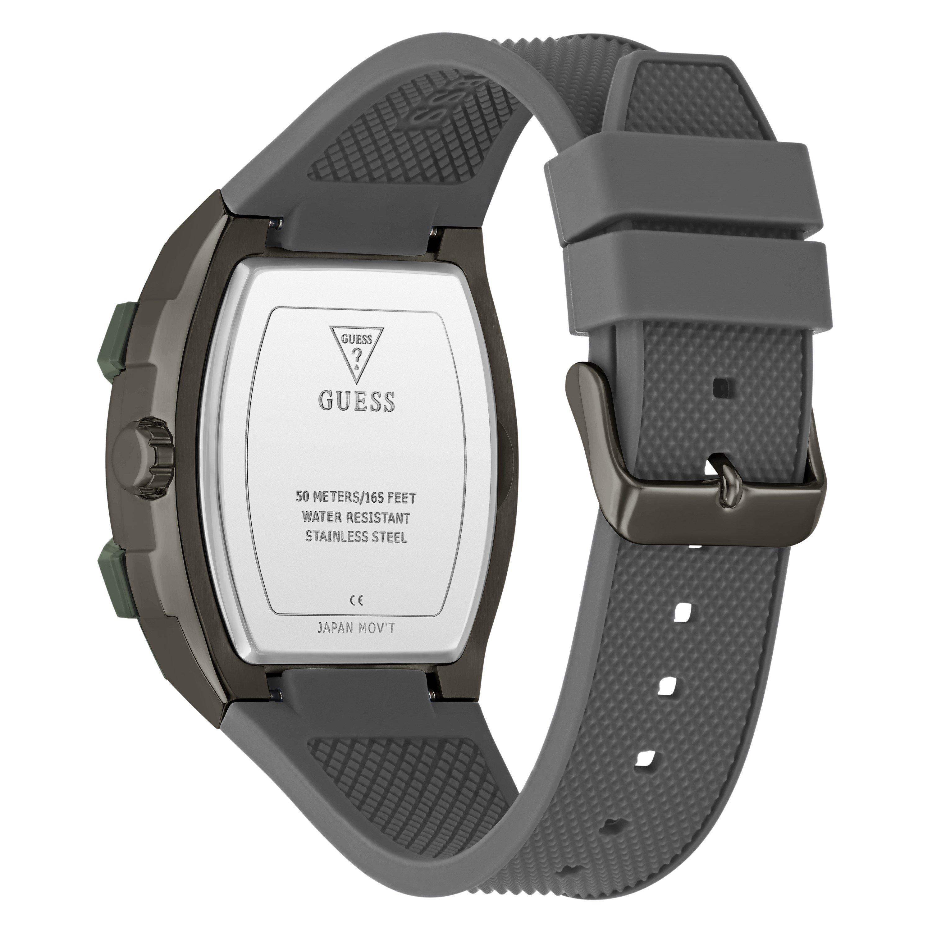 Grey/Grey - Guess - Men's Phoenix Analogue Quartz Watch - 5