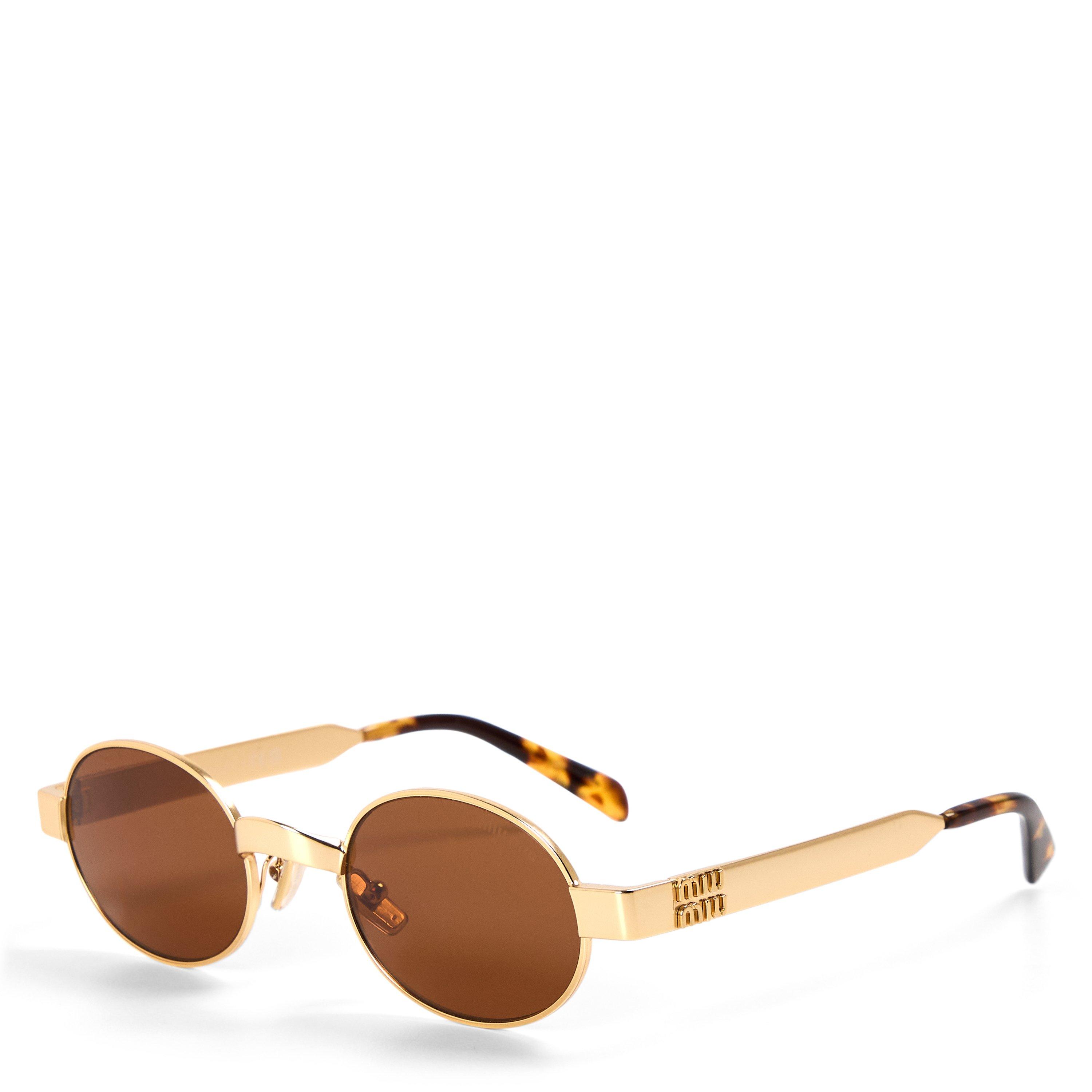 Gold/Bronze - Miu Miu - Women's 0MU B51S Rectangle Sunglasses - 1