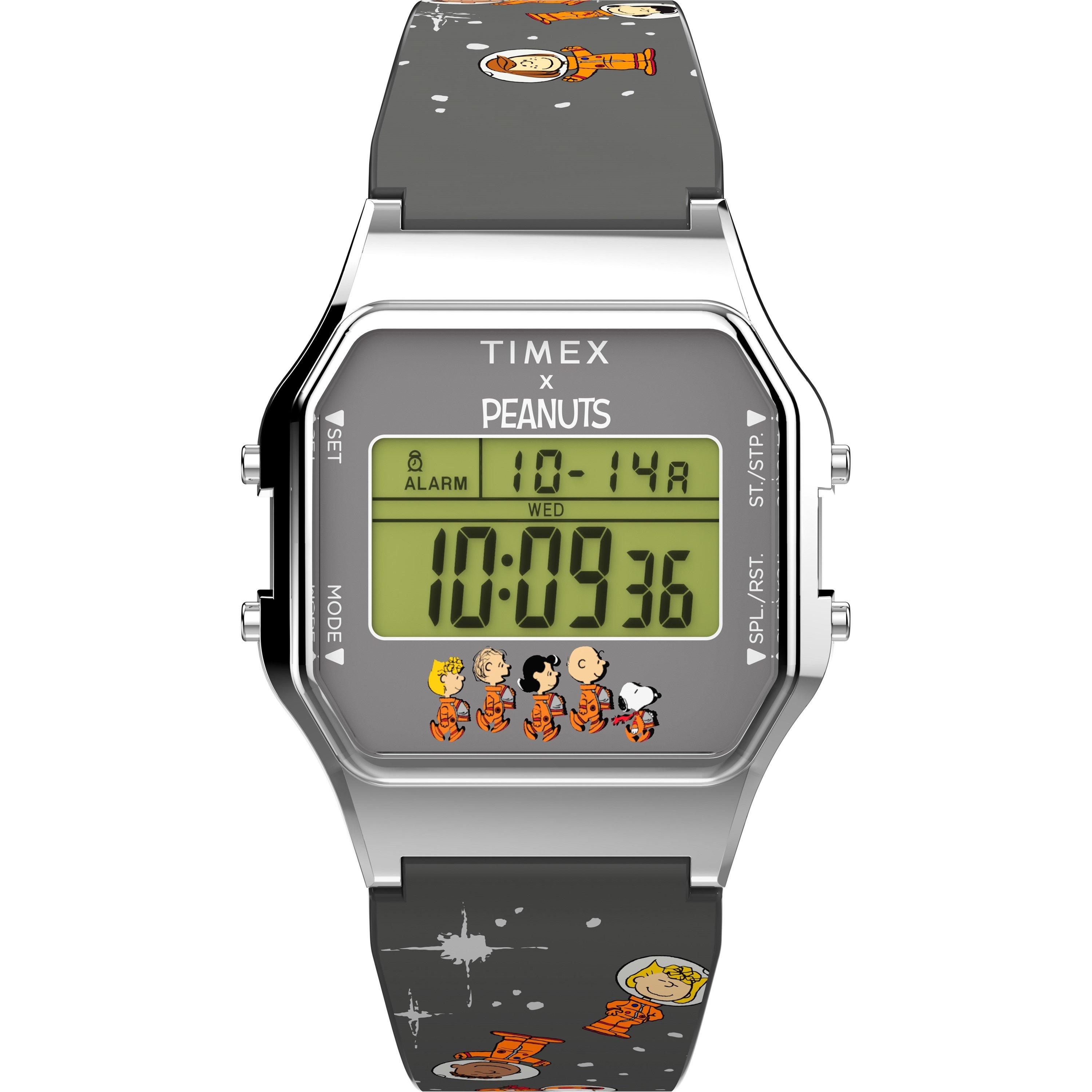 Digital/Silber - Timex - Men's Peanuts Analogue Quartz Watch - 1