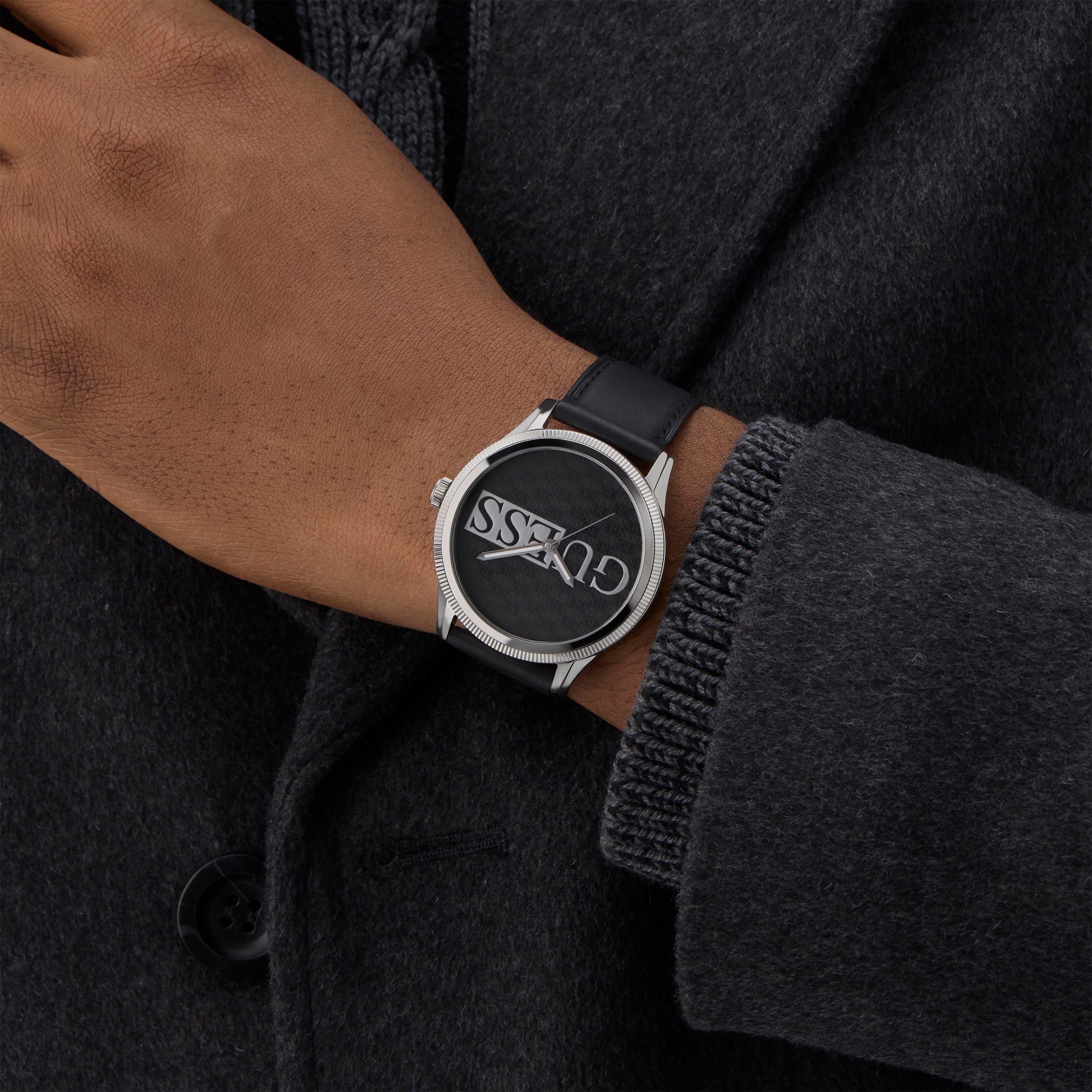 Black/Silver - Guess - Men's Analogue Quartz Watch - 4