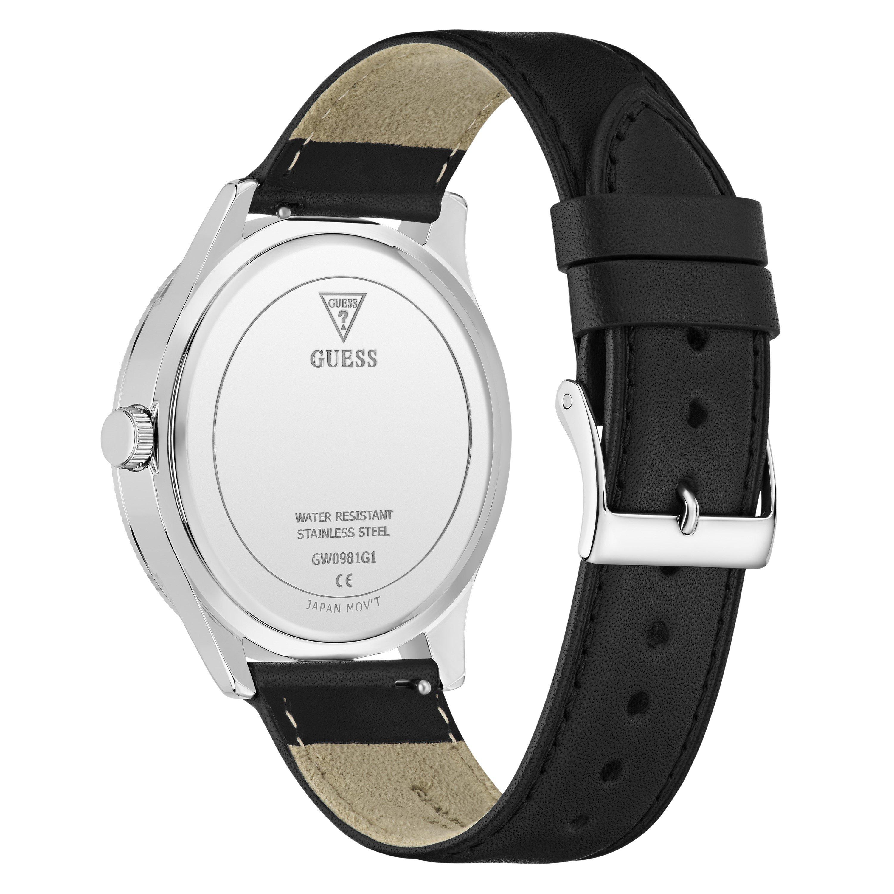 Black/Silver - Guess - Men's Analogue Quartz Watch - 6