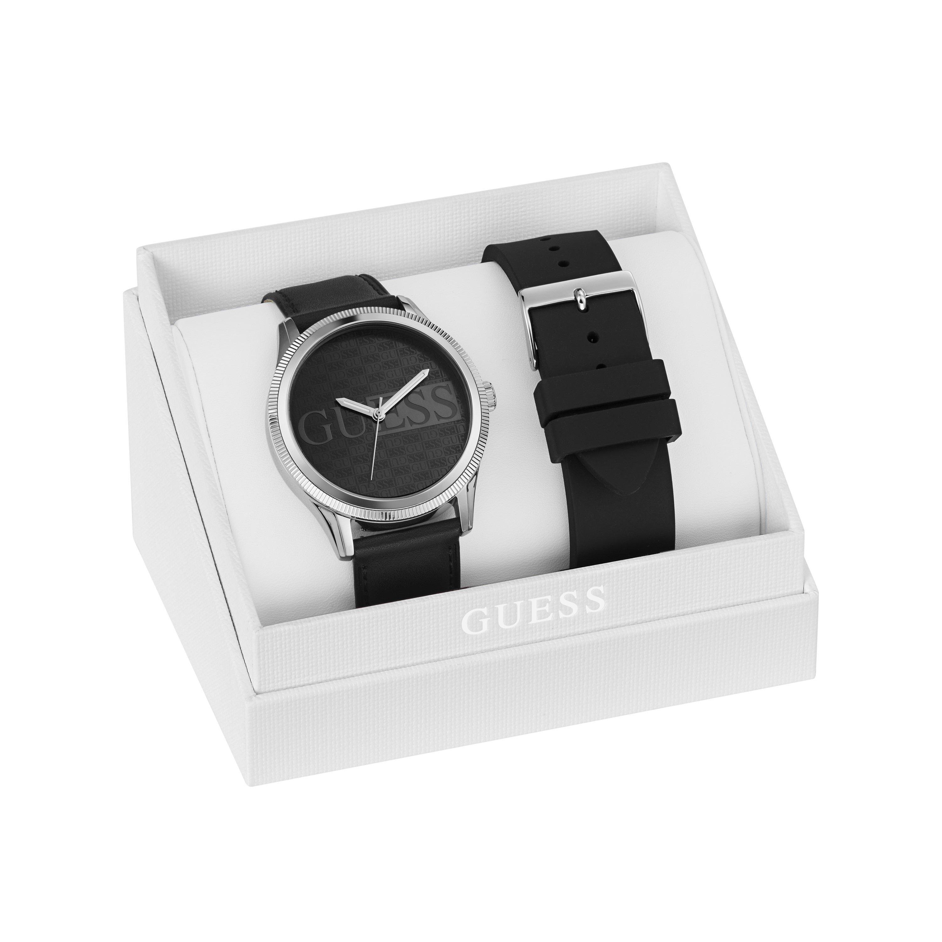 Black/Silver - Guess - Men's Analogue Quartz Watch - 7