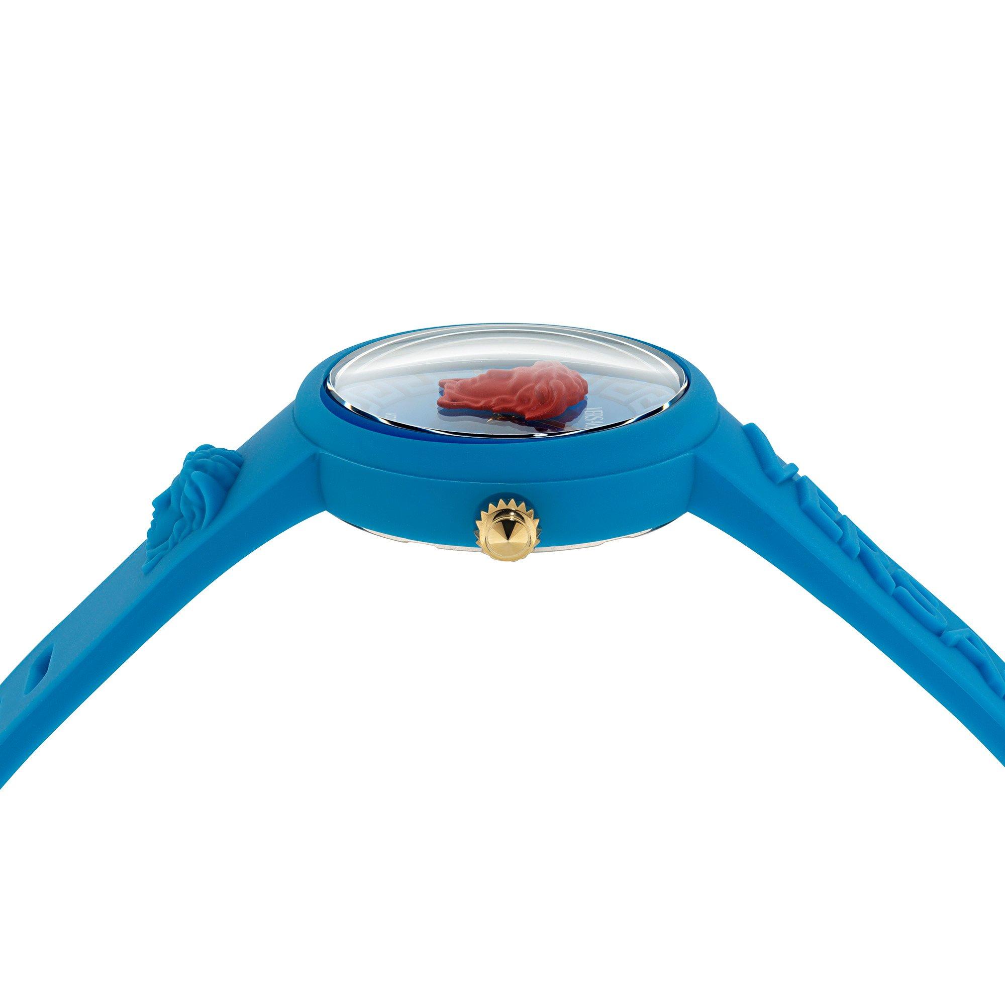 Blue - Versace - Men's Medusa Quartz Analogue Quartz Watch - 2