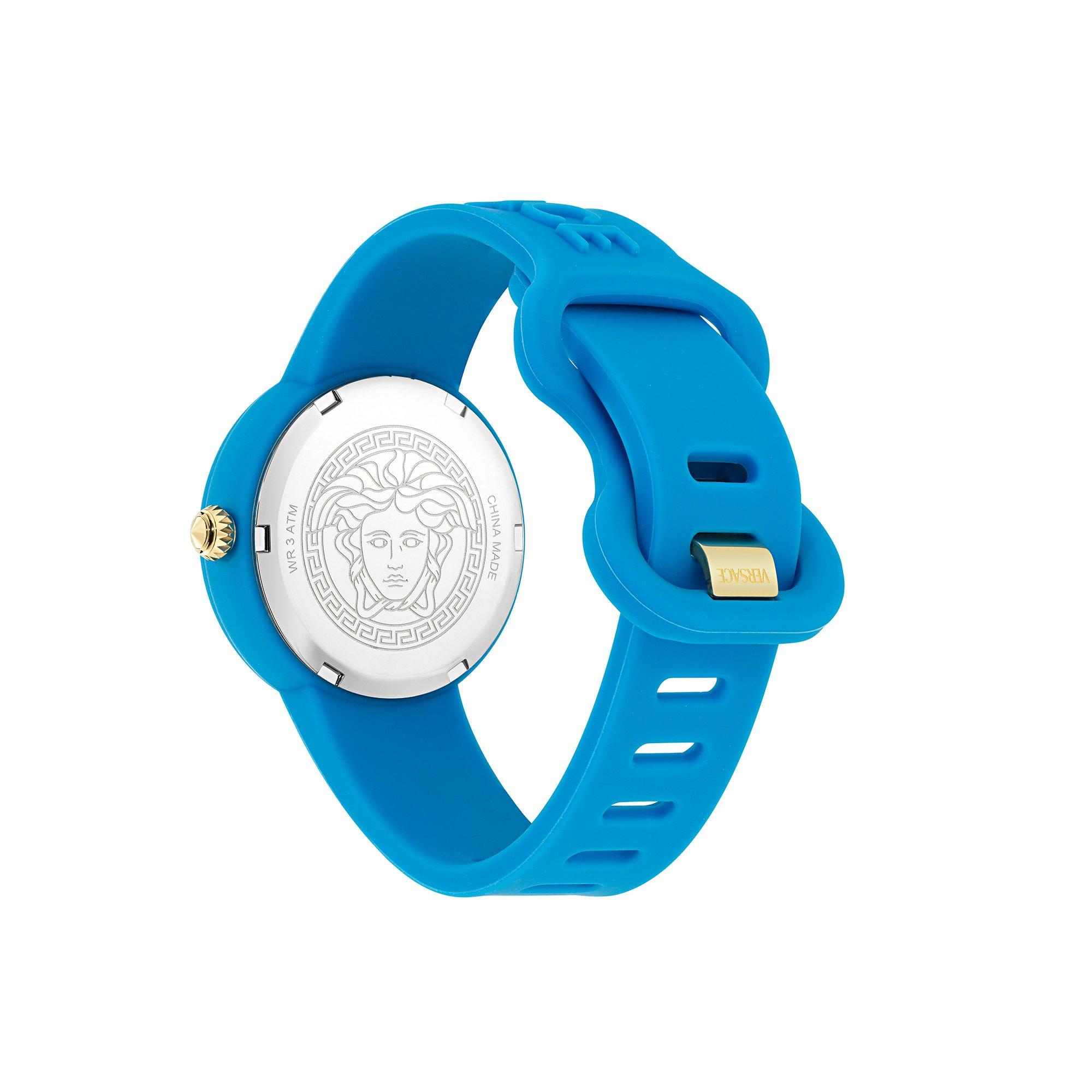 Blue - Versace - Men's Medusa Quartz Analogue Quartz Watch - 3
