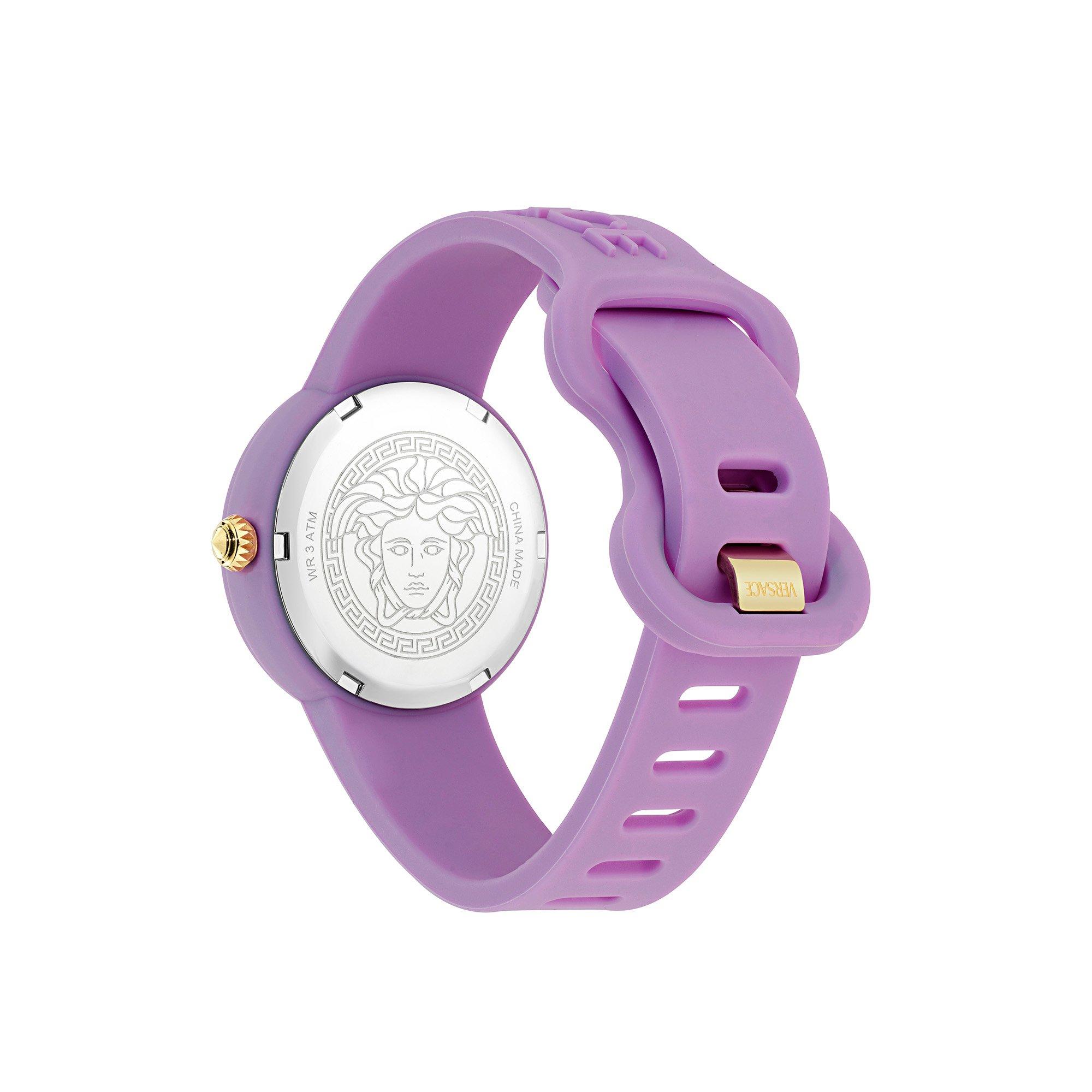 Purple - Versace - Men's Medusa Quartz Analogue Quartz Watch - 3