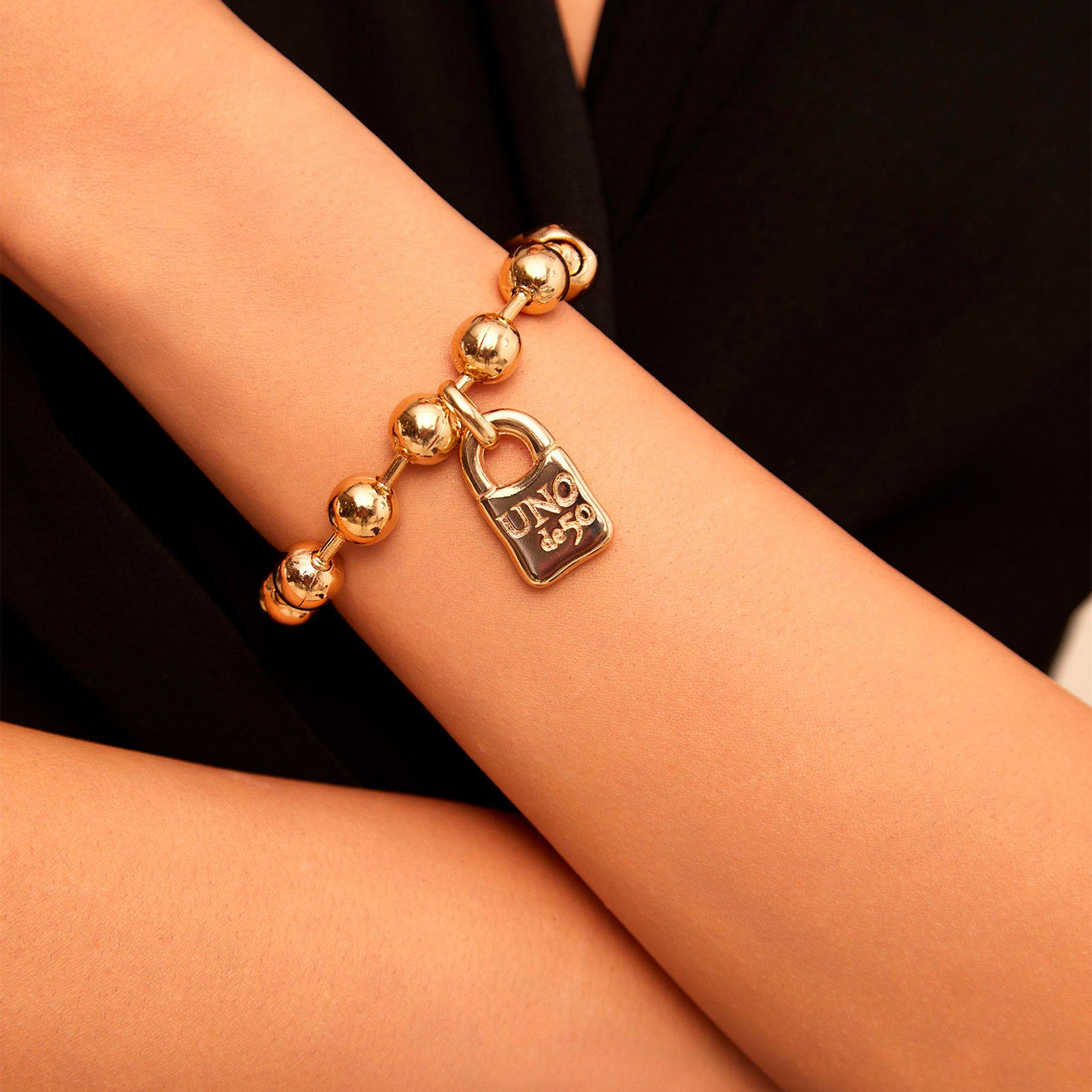 Goud - UNOde50 - UNOde50 18k Gold-Plated Bracelet - 4