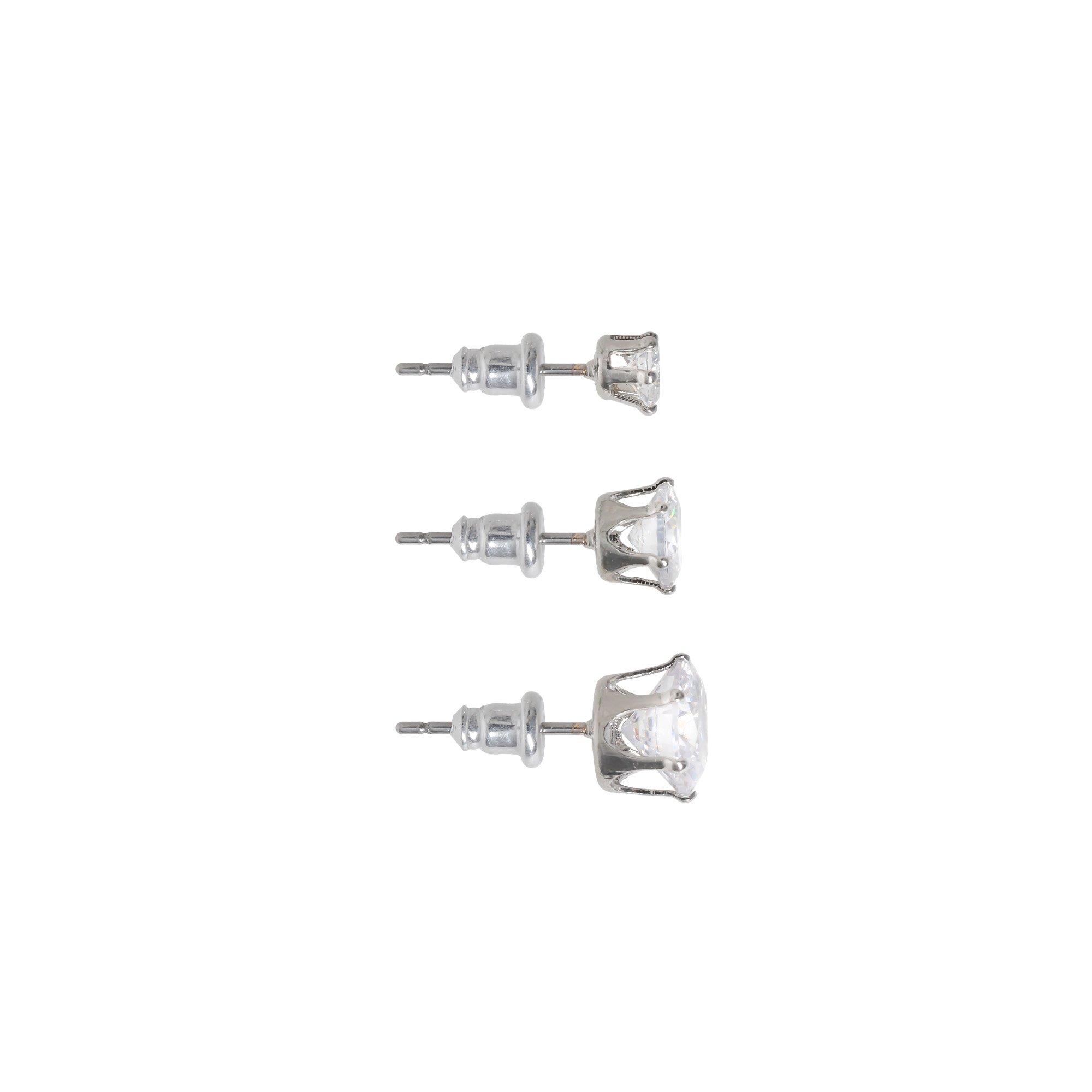 Cristallo - Miso - 3 Pack Crystal Stud Earring - 2