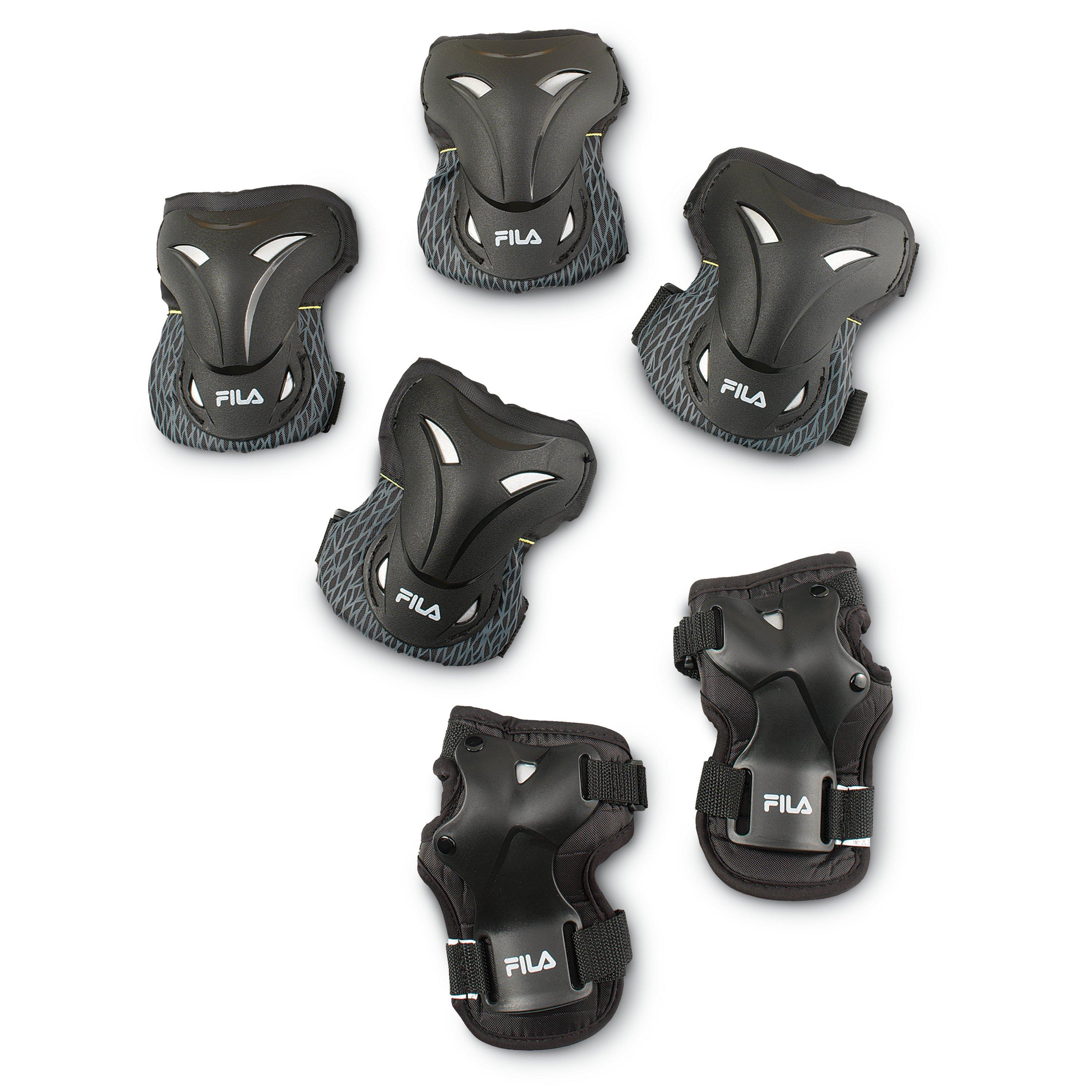 Black - Fila - 3 Pack Skate Pads Mens - 2